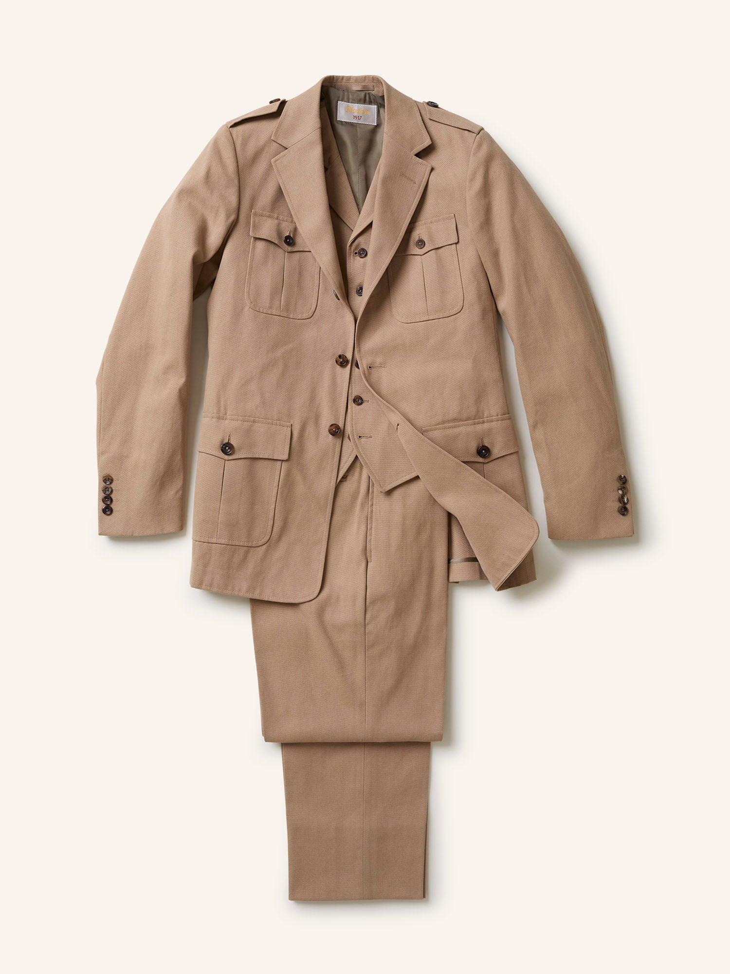 Canvas 3-Piece Safari Suit Sand