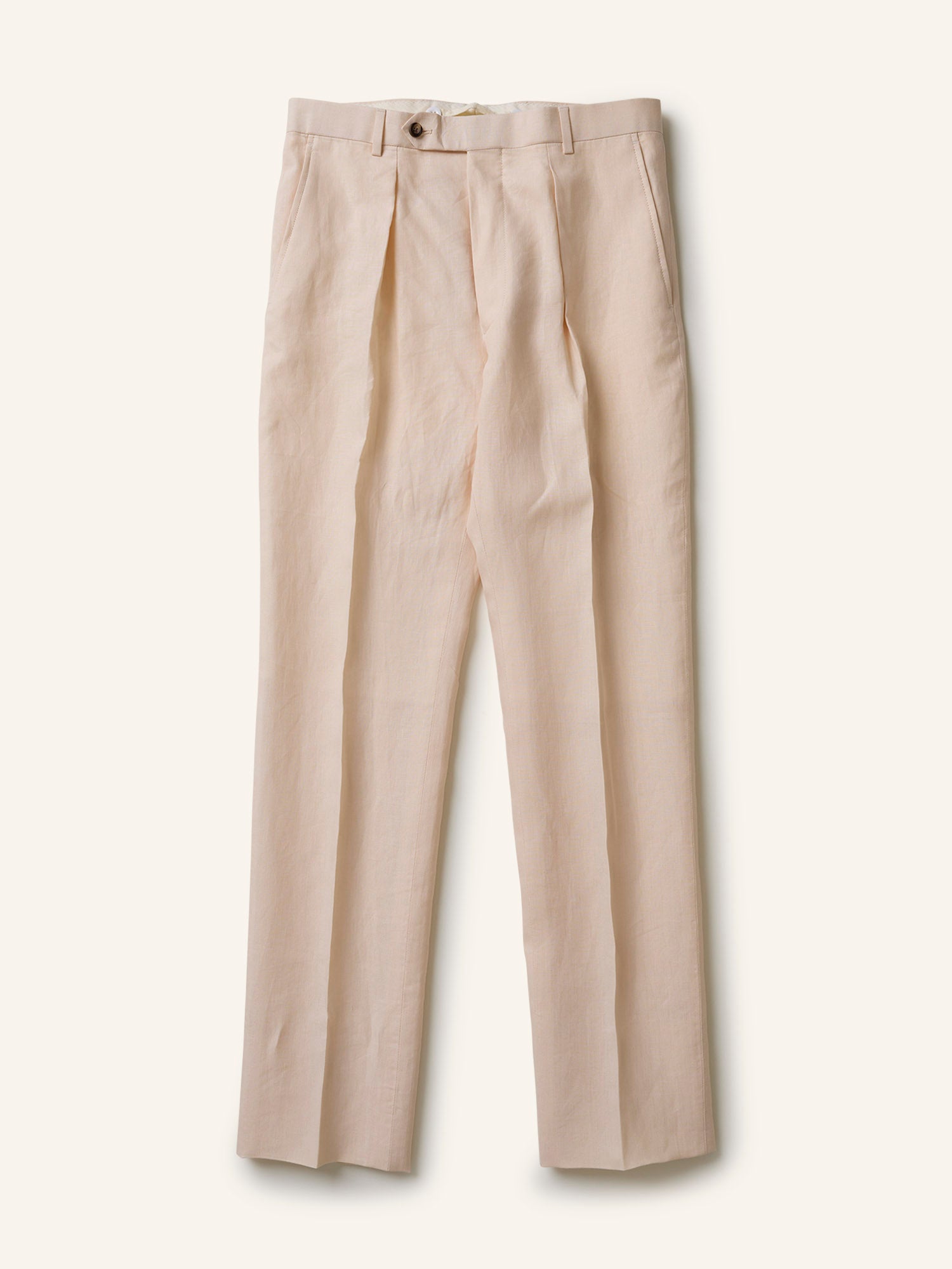 Colkirk Irish Linen Trousers Antique White