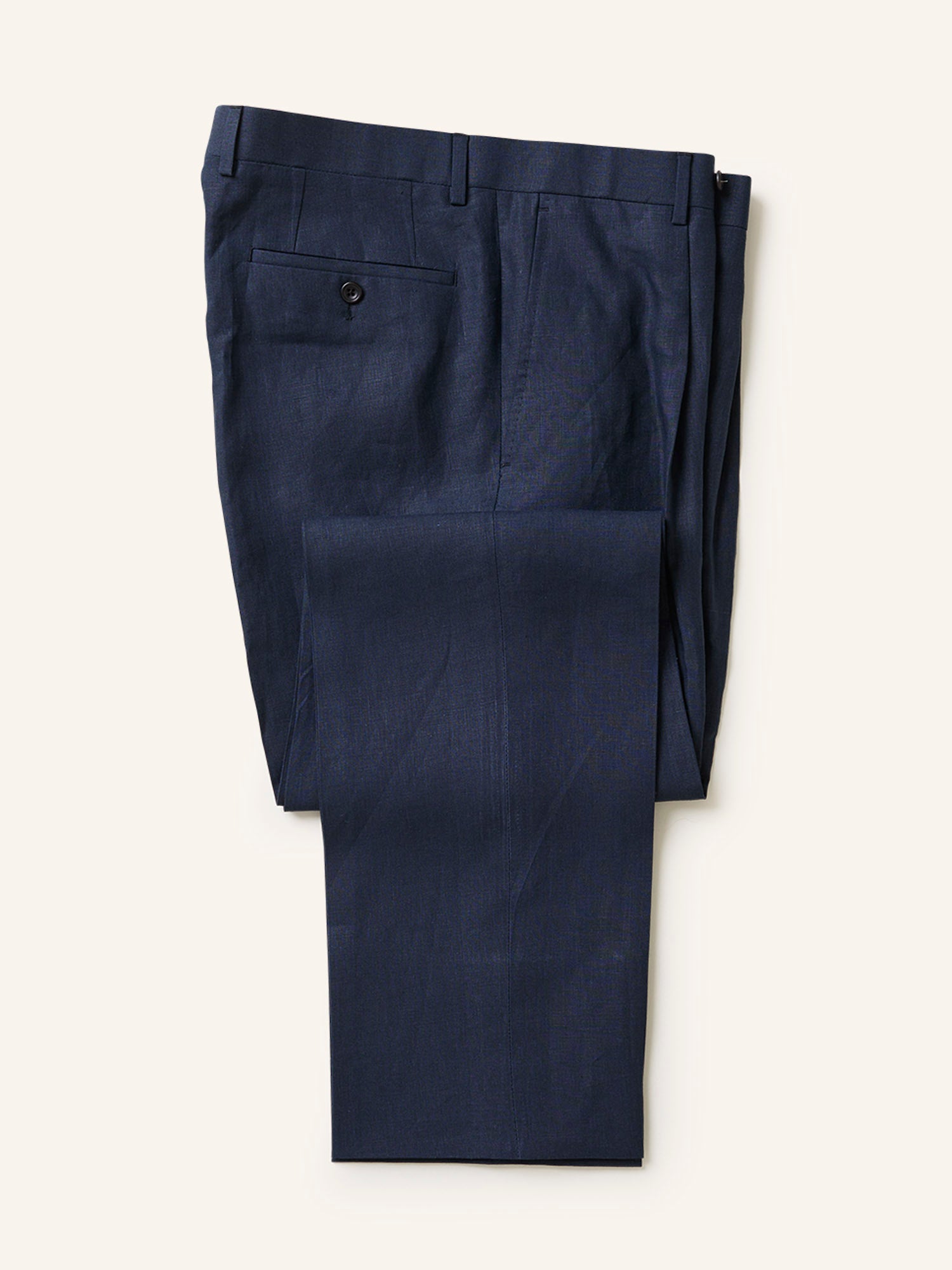 Colkirk Irish Linen Trousers Navy