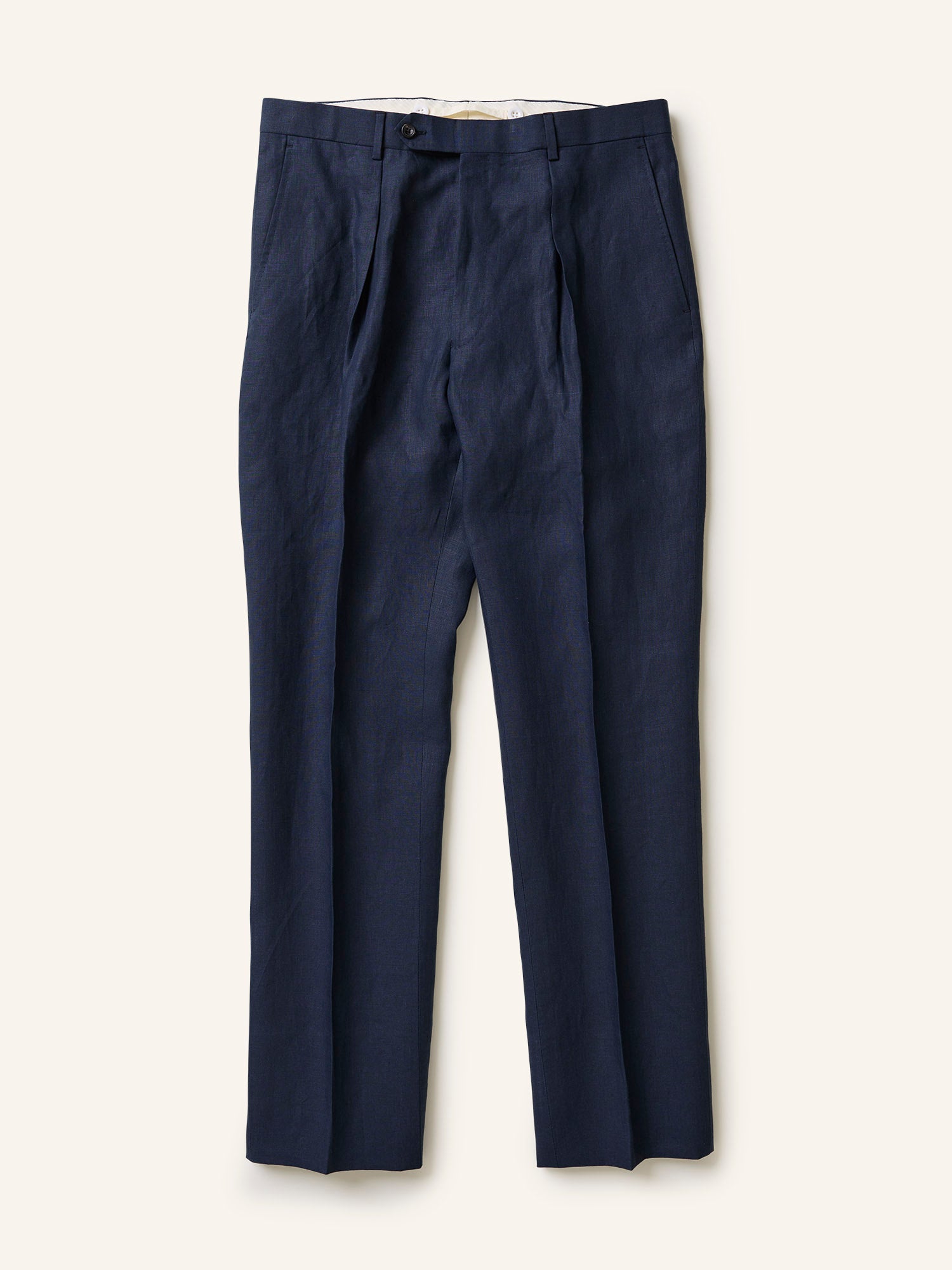 Colkirk Irish Linen Trousers Navy