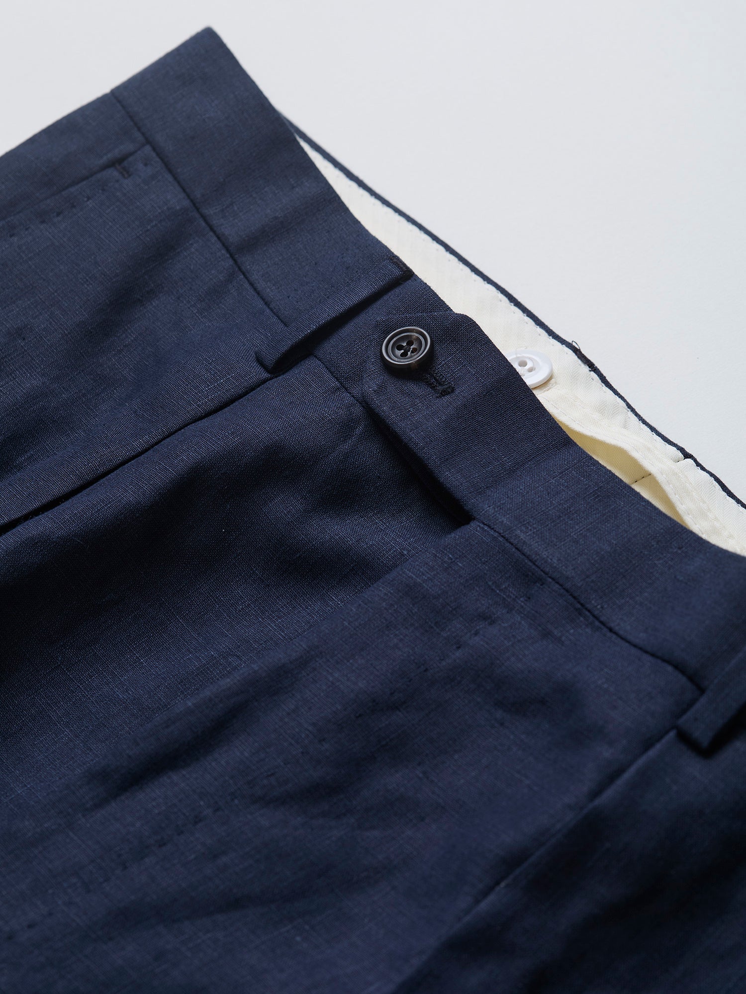 Colkirk Irish Linen Trousers Navy