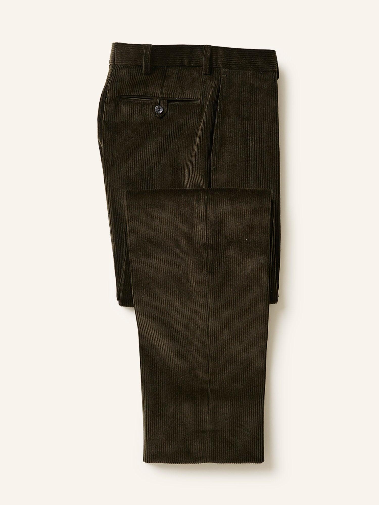 Dilham Corduroy Trousers Dark Olive