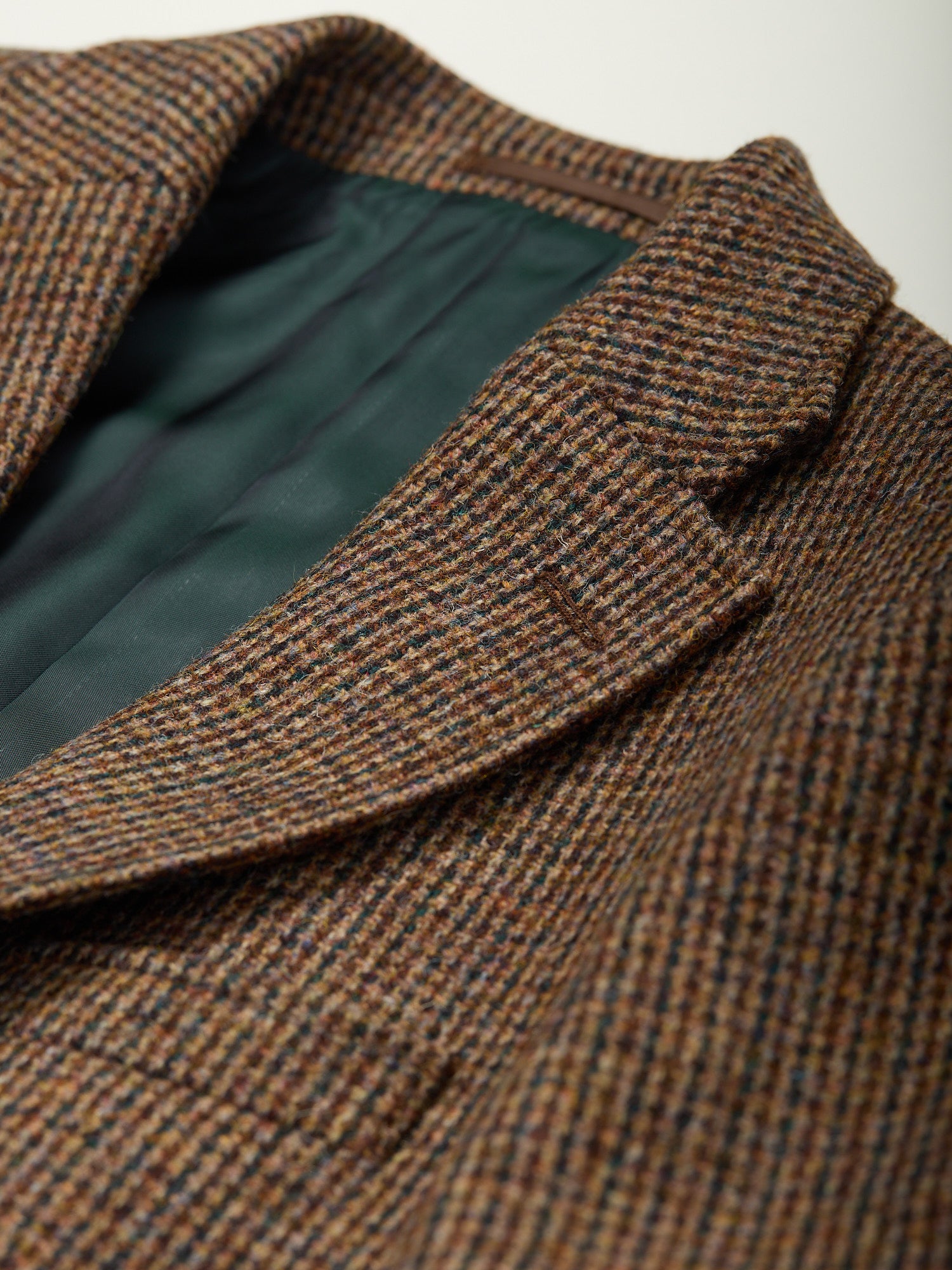 Gunton Harris Tweed Jacket Brown Dogtooth