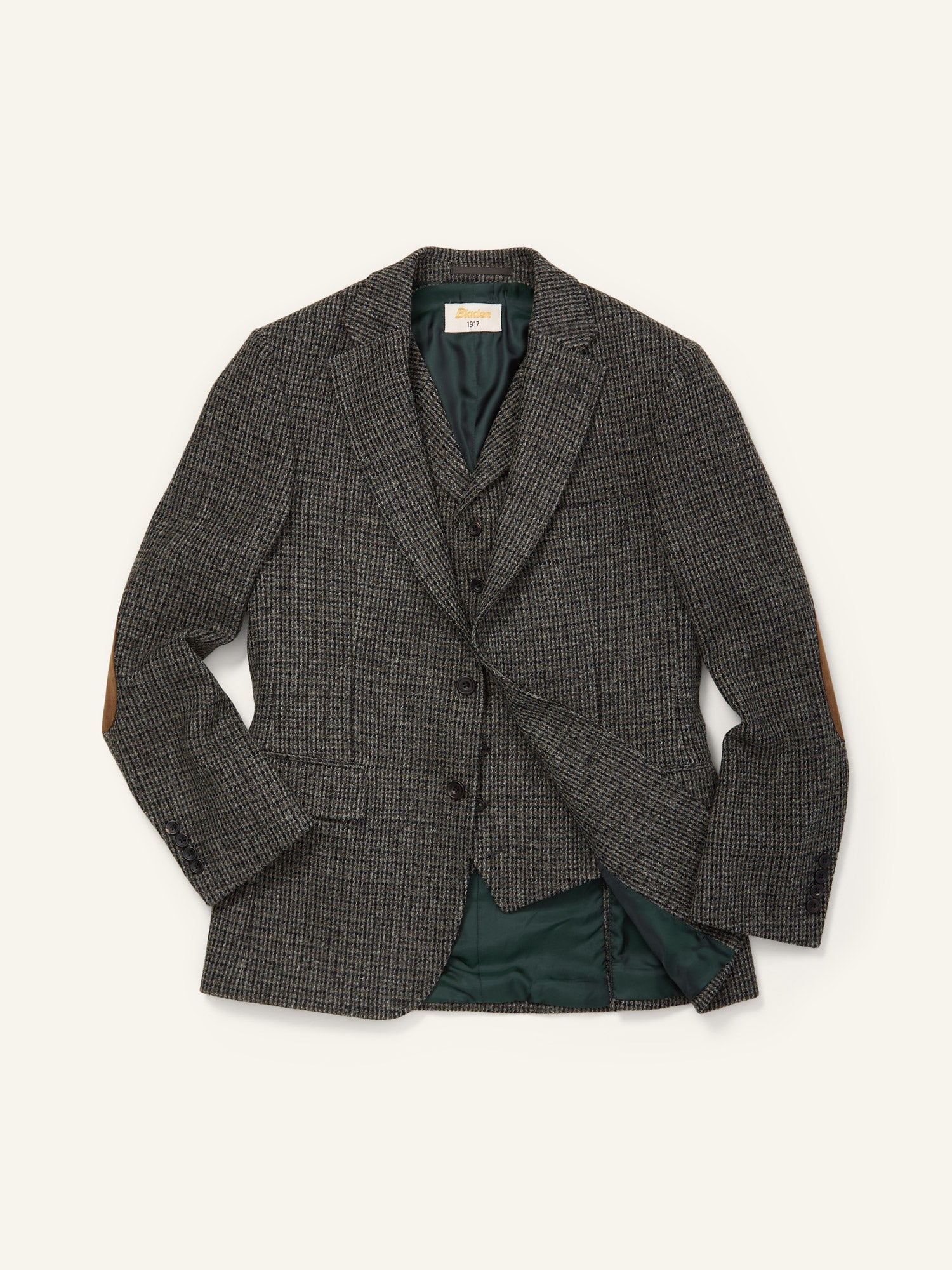 Gunton Harris Tweed Jacket Grey Dogtooth