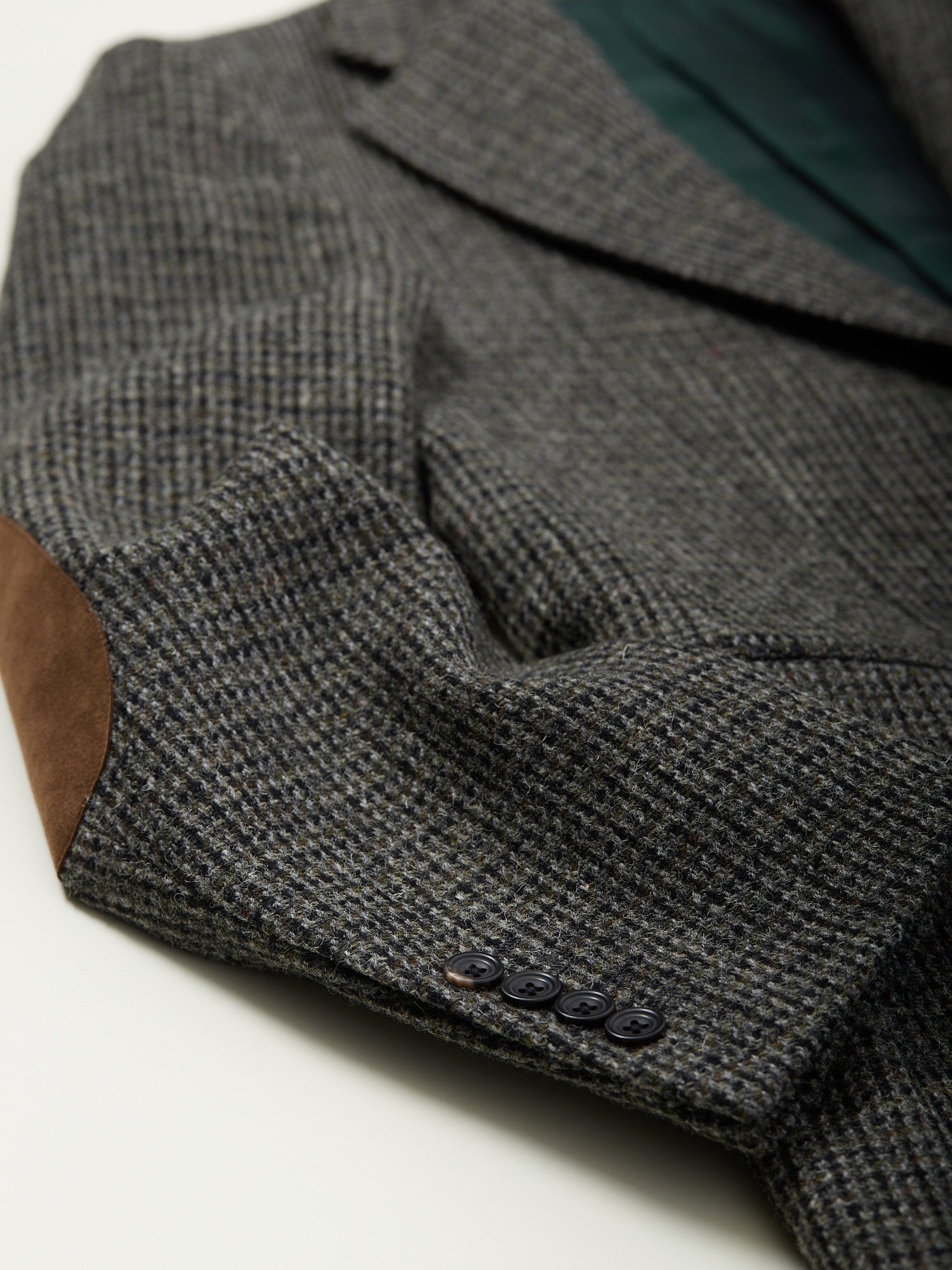 Gunton Harris Tweed Jacket Grey Dogtooth