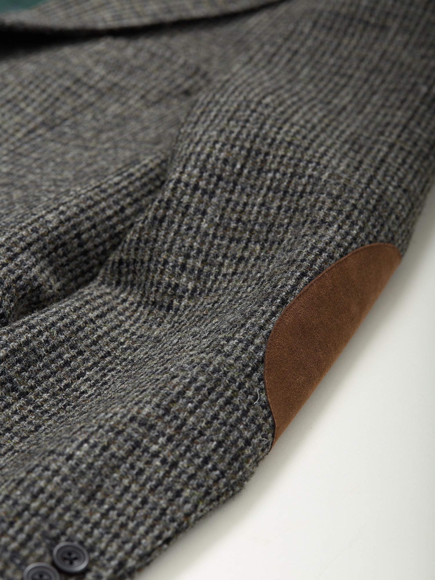 Gunton Harris Tweed Jacket Grey Dogtooth