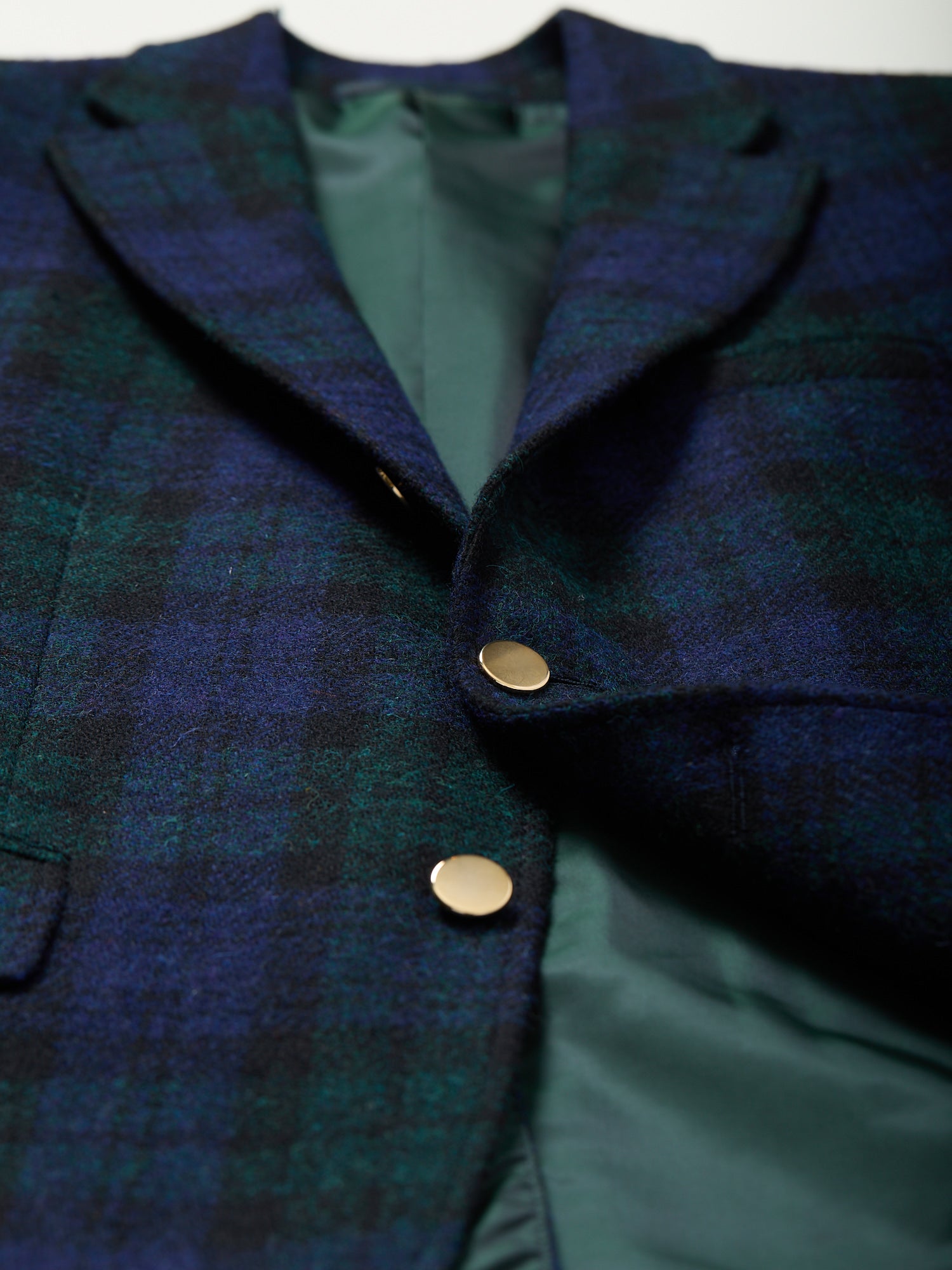 Gunton Ivy Harris Tweed Blazer Black Watch