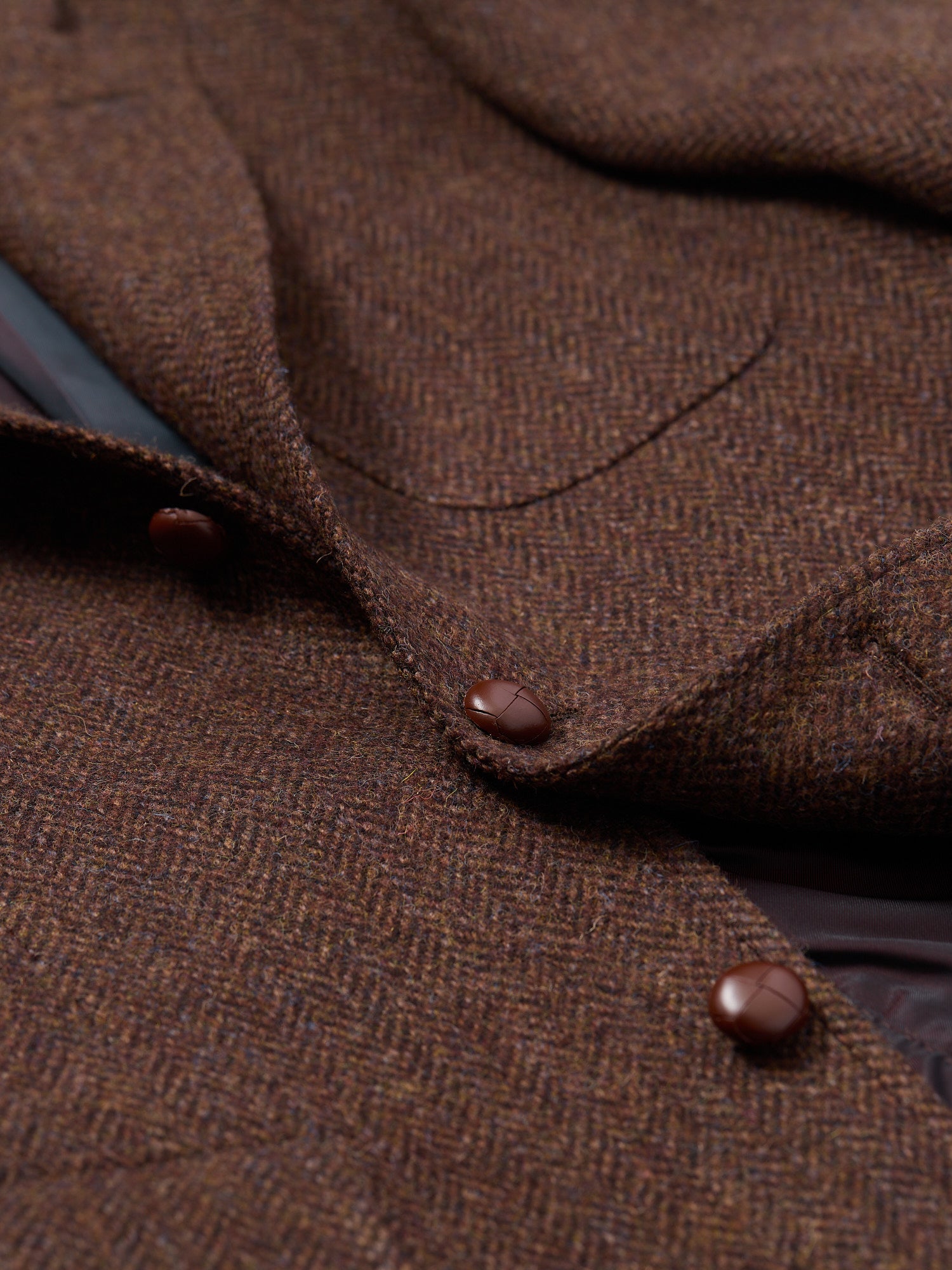 Gunton Ivy Harris Tweed Jacket Brown HB