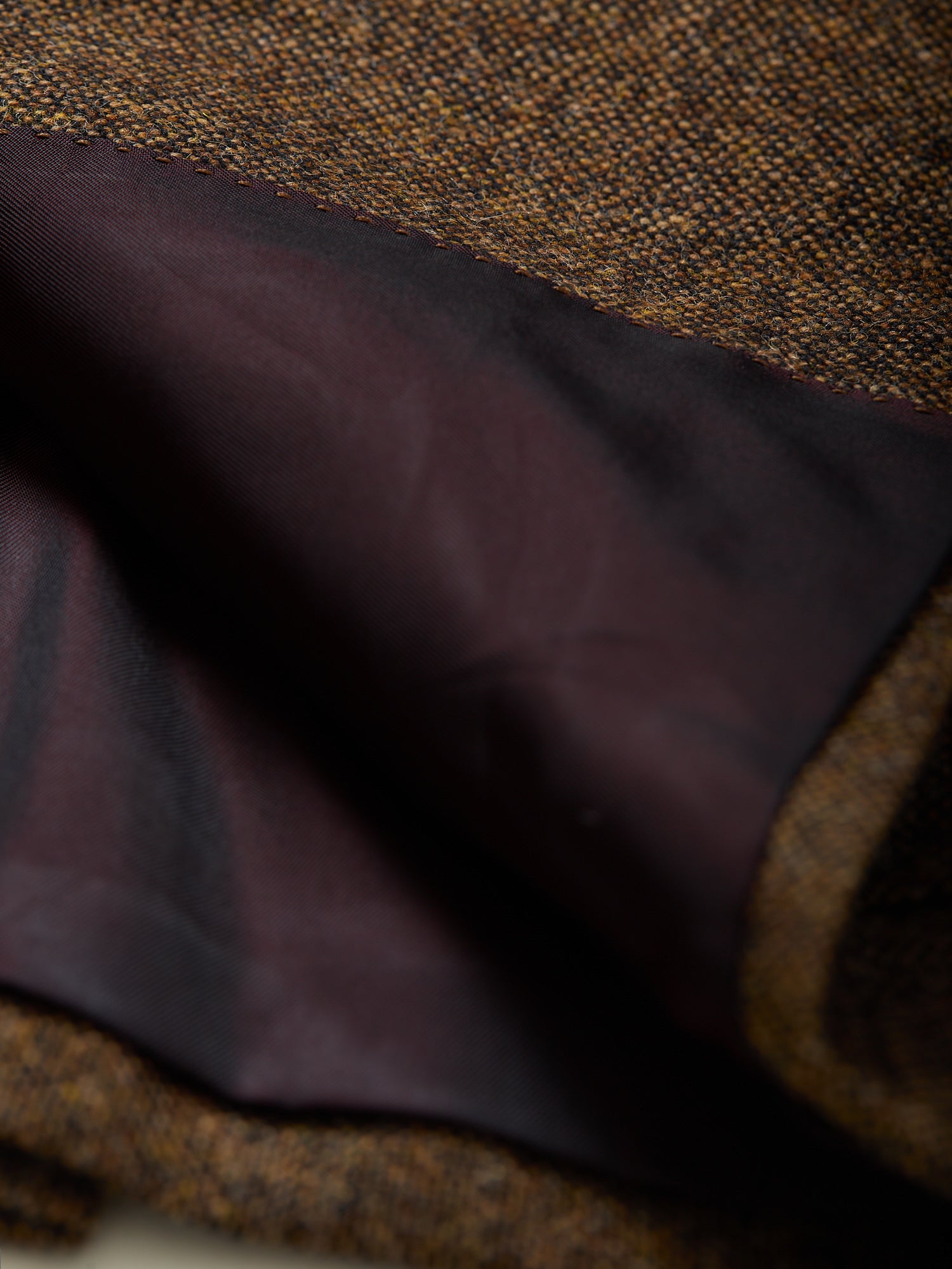 Gunton Shetland Donegal Tweed Jacket Brown