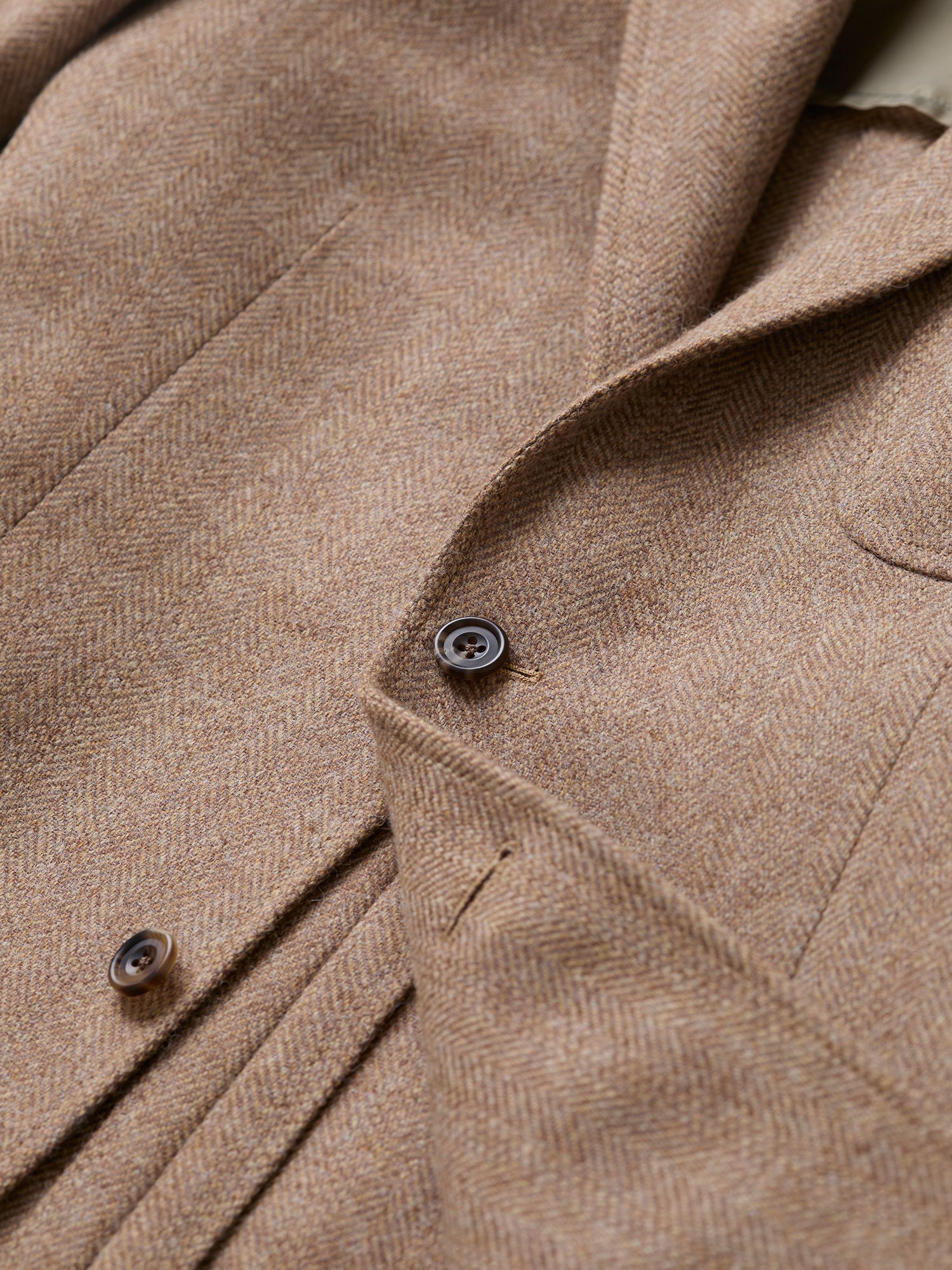 Gunton Shetland HB Tweed Jacket Camel