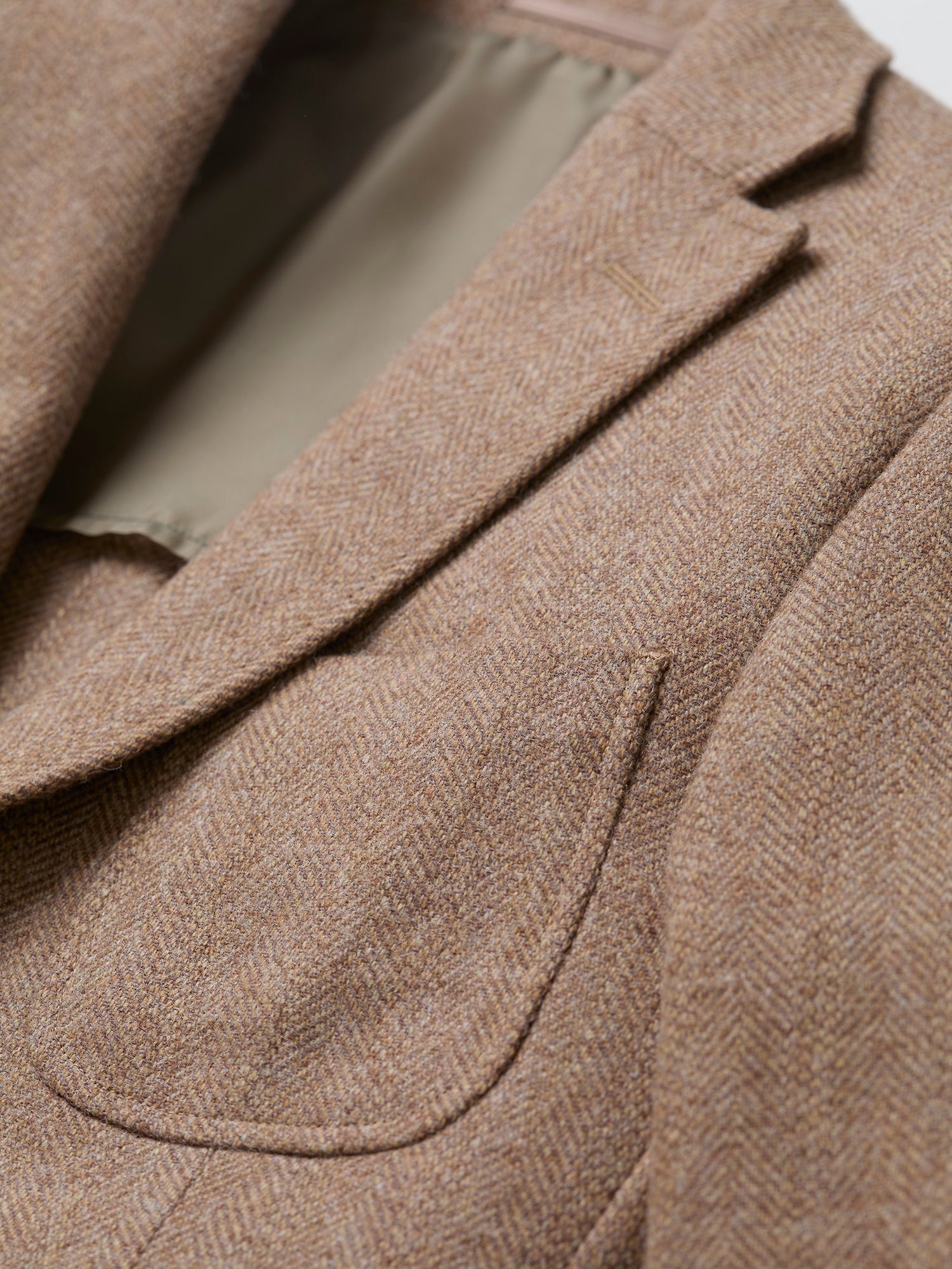 Gunton Shetland HB Tweed Jacket Camel