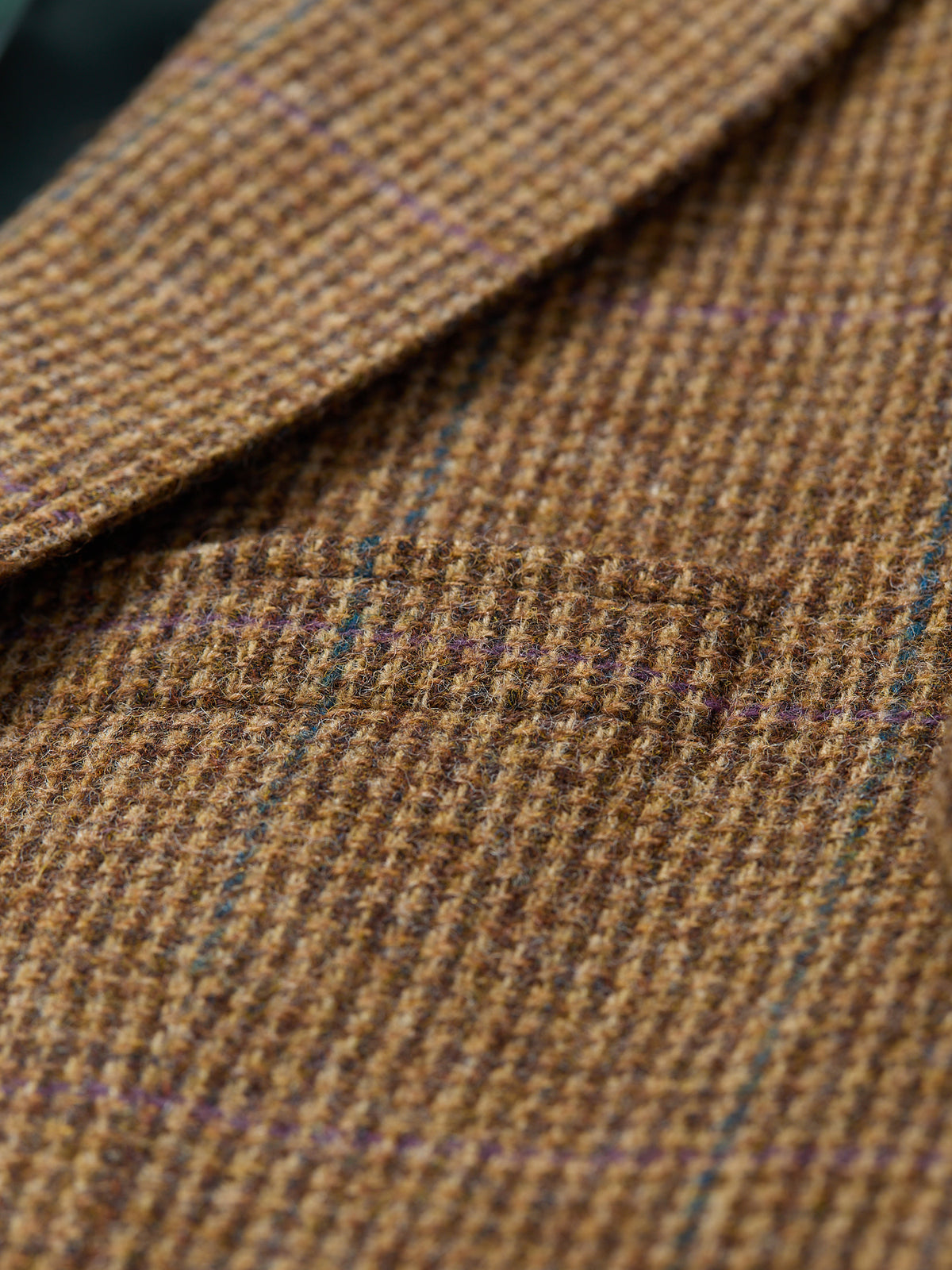 Gunton Shetland Tweed Jacket Rustic Brown WP