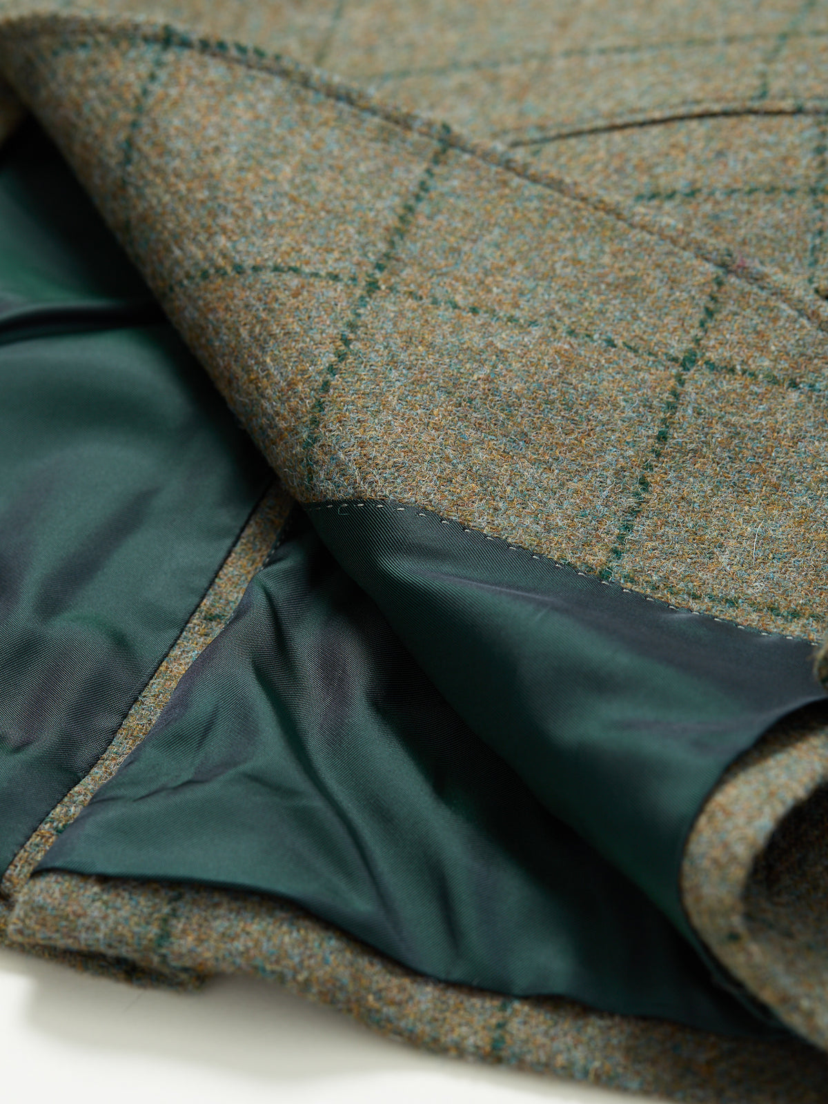 Gunton Shetland Tweed Jacket Rustic Green WP