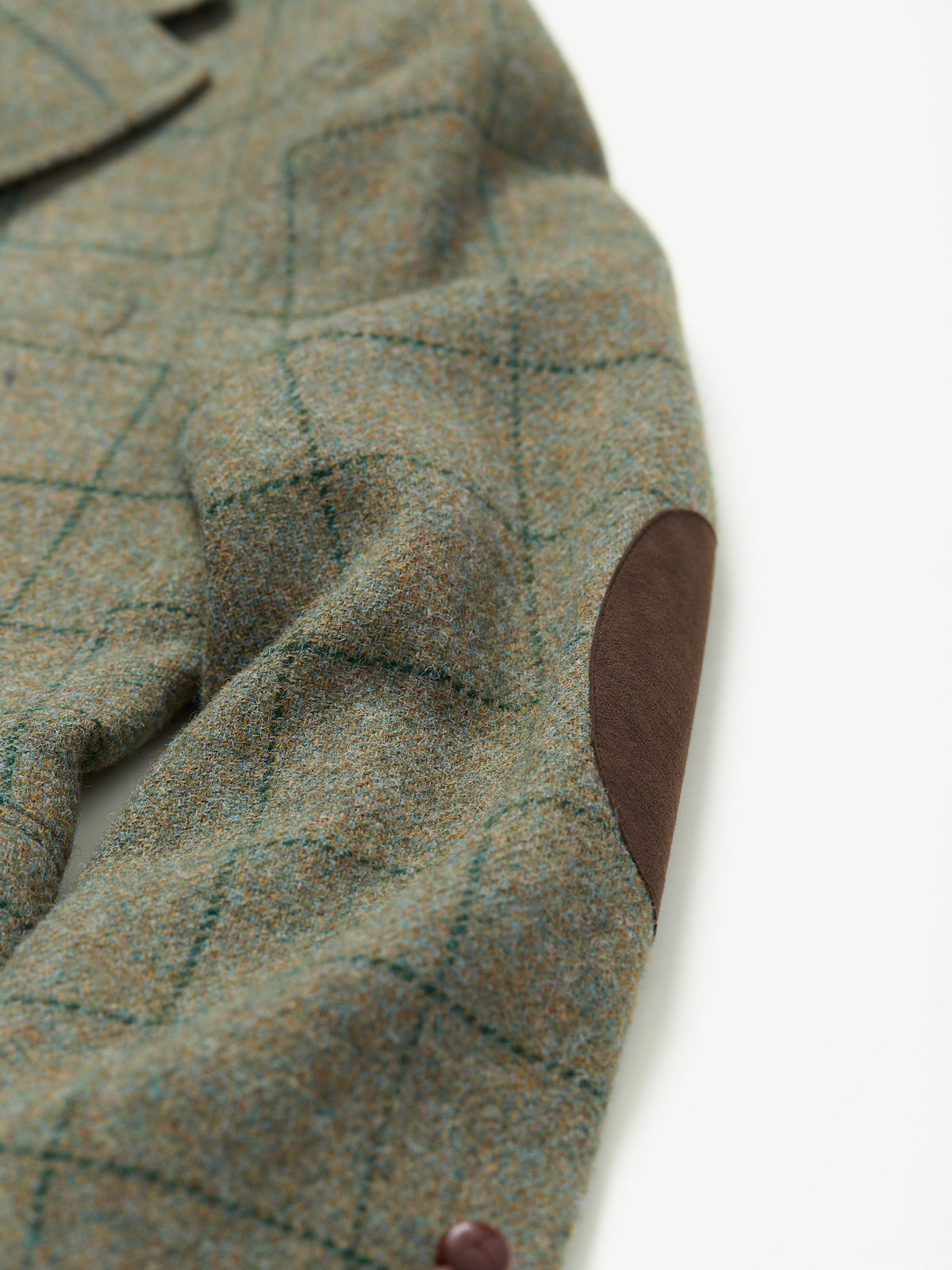 Gunton Shetland Tweed Jacket Rustic Green WP