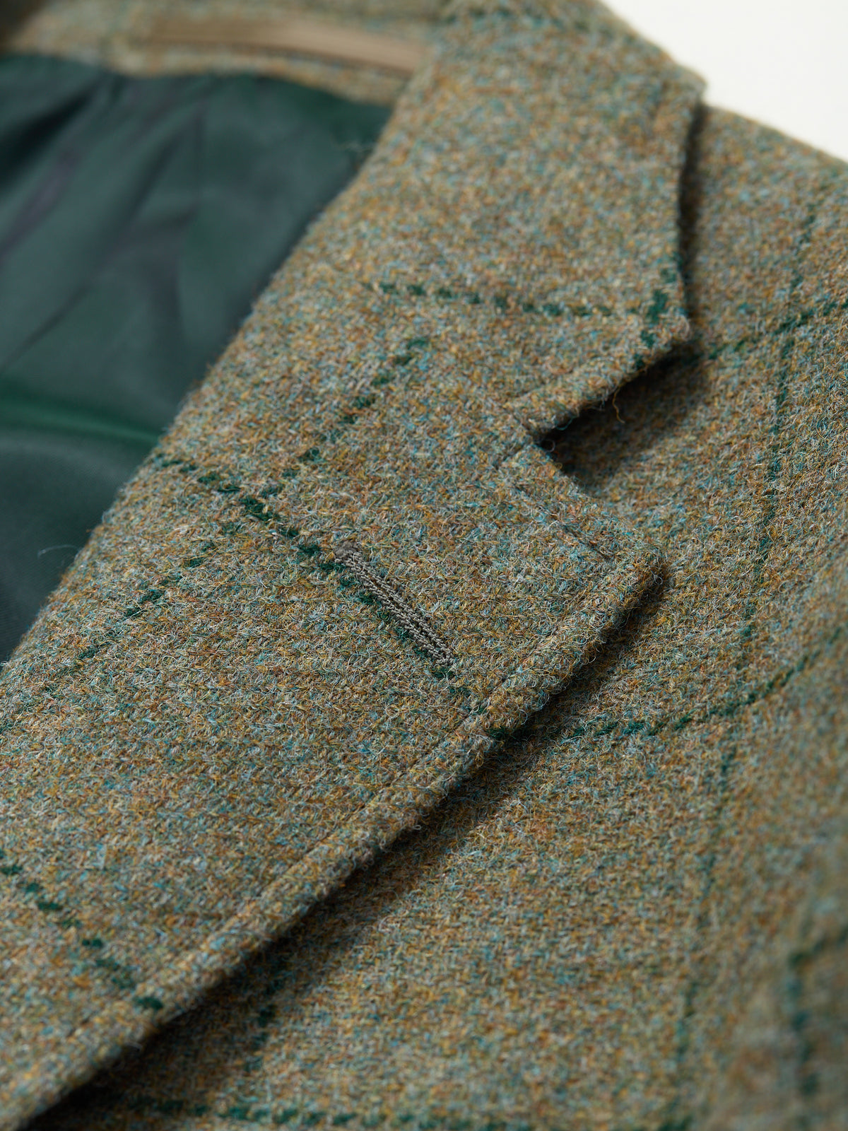 Gunton Shetland Tweed Jacket Rustic Green WP