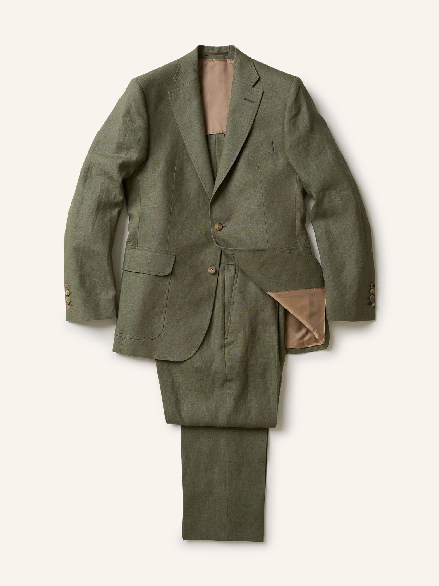 Gunton Tropical Irish Linen Jacket Prairie Green