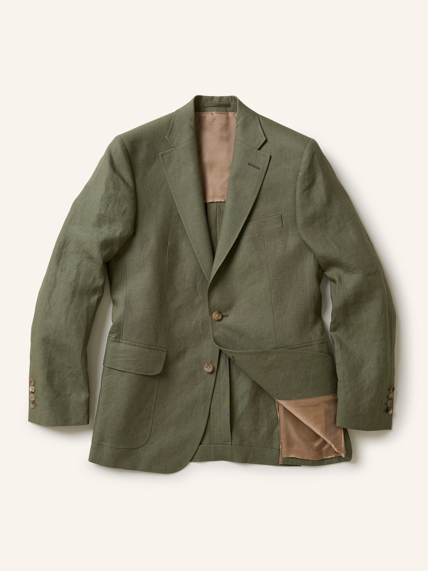 Gunton Tropical Irish Linen Jacket Prairie Green