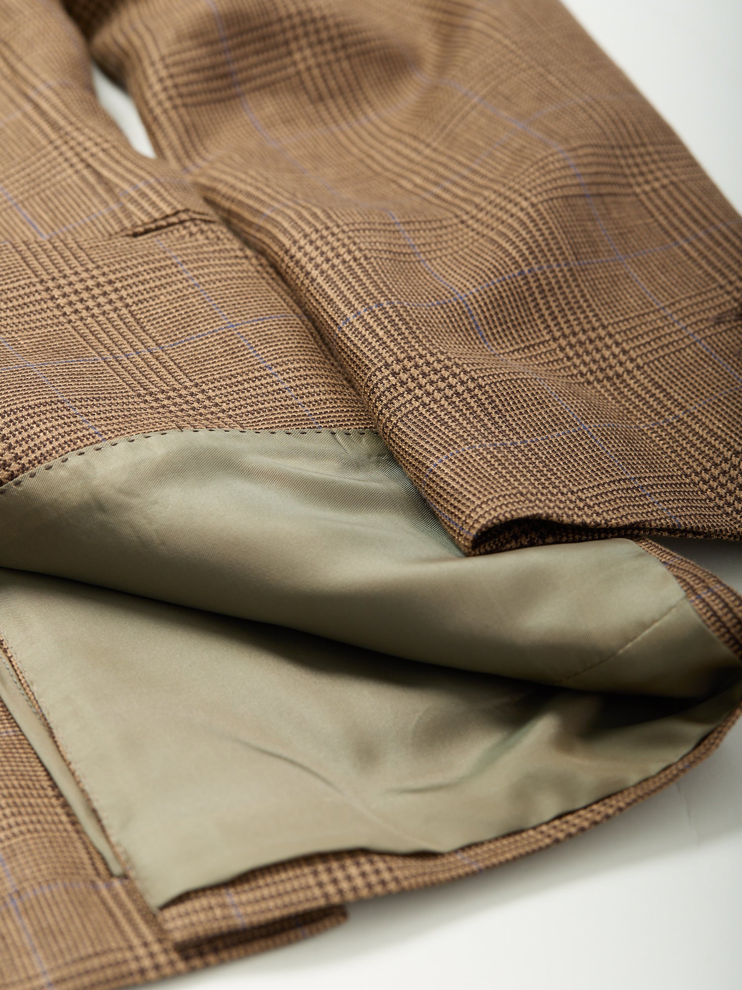 Gunton Wool/Linen Jacket Brown Glencheck