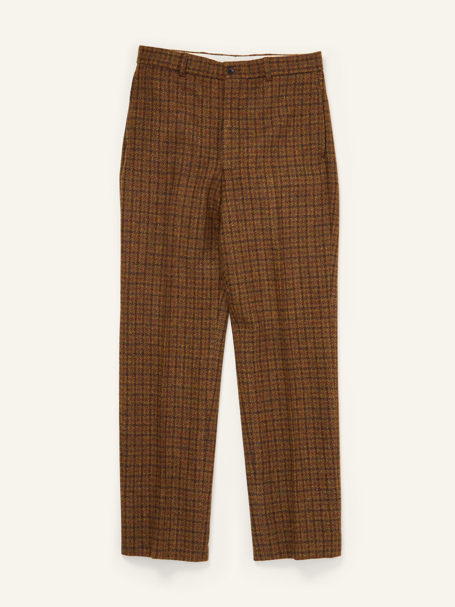 Harris Tweed 3-piece Suit Mustard Brown Check