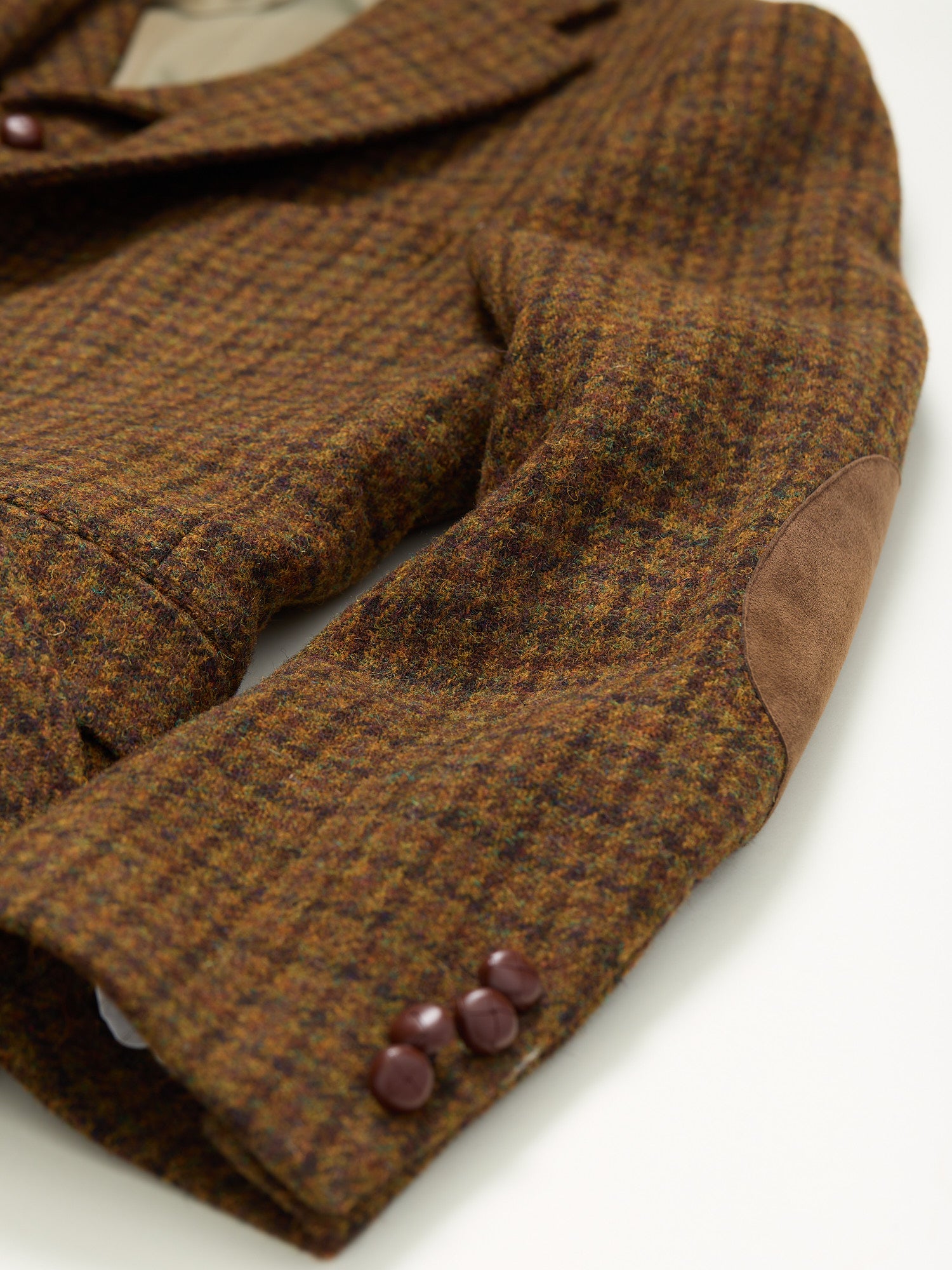 Harris Tweed 3-piece Suit Mustard Brown Check