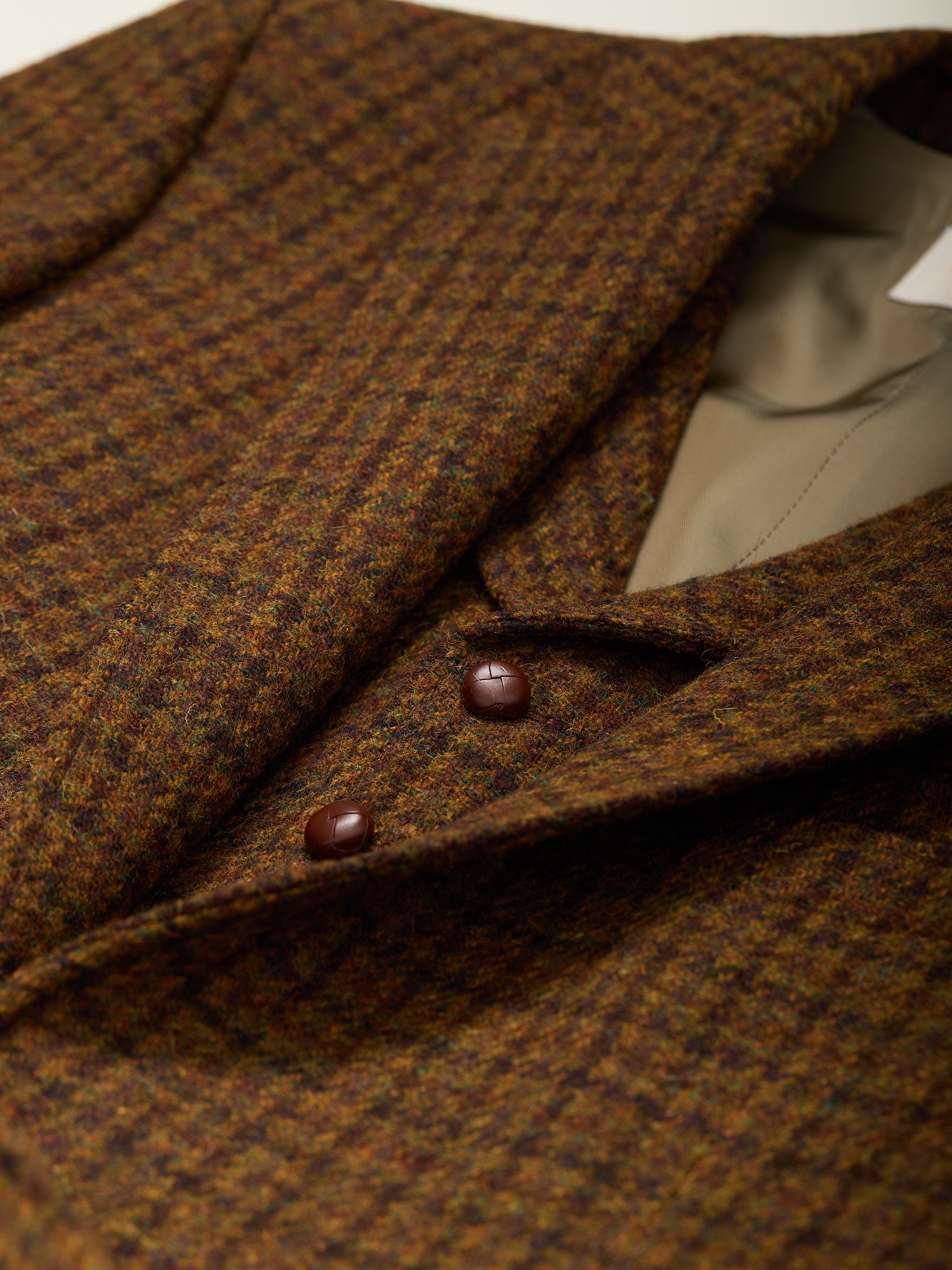 Harris Tweed 3-piece Suit Mustard Brown Check