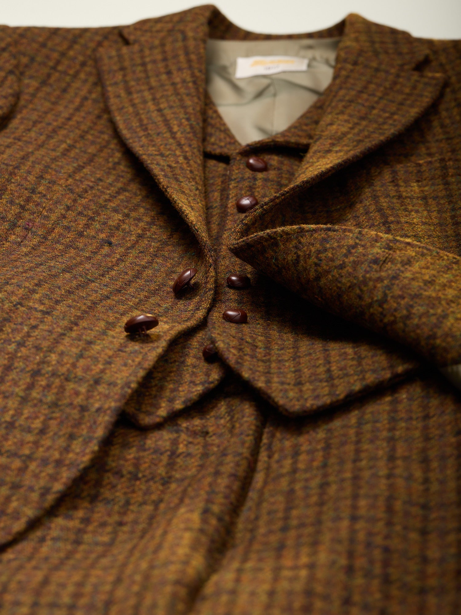 Harris Tweed 3-piece Suit Mustard Brown Check