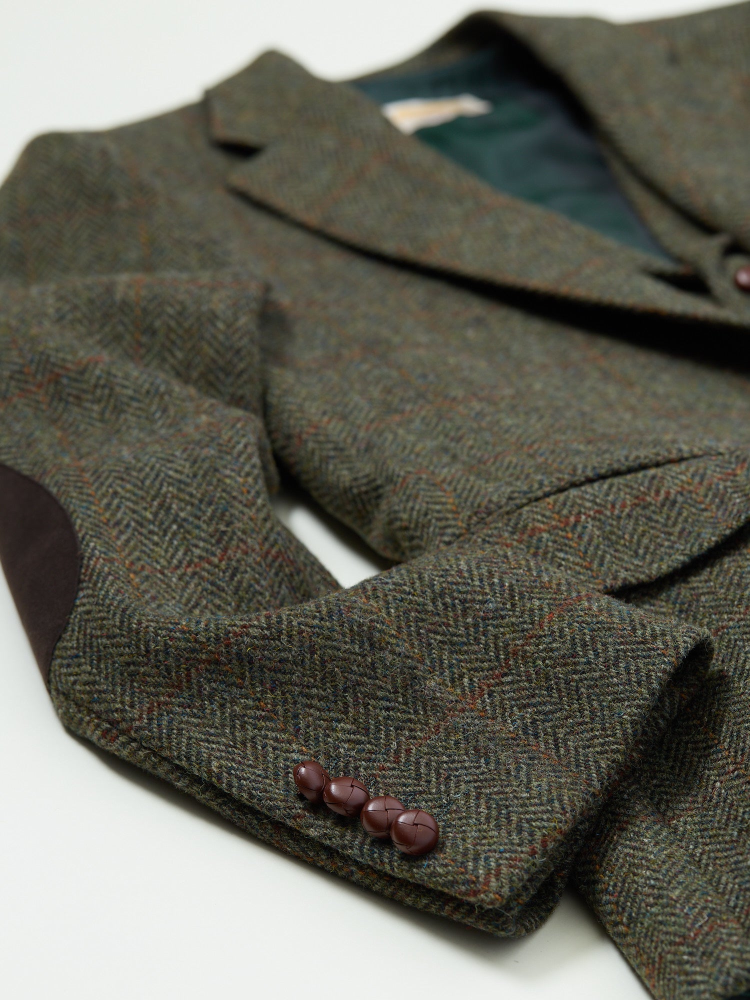 Harris Tweed 3-piece Suit Olive HB WP