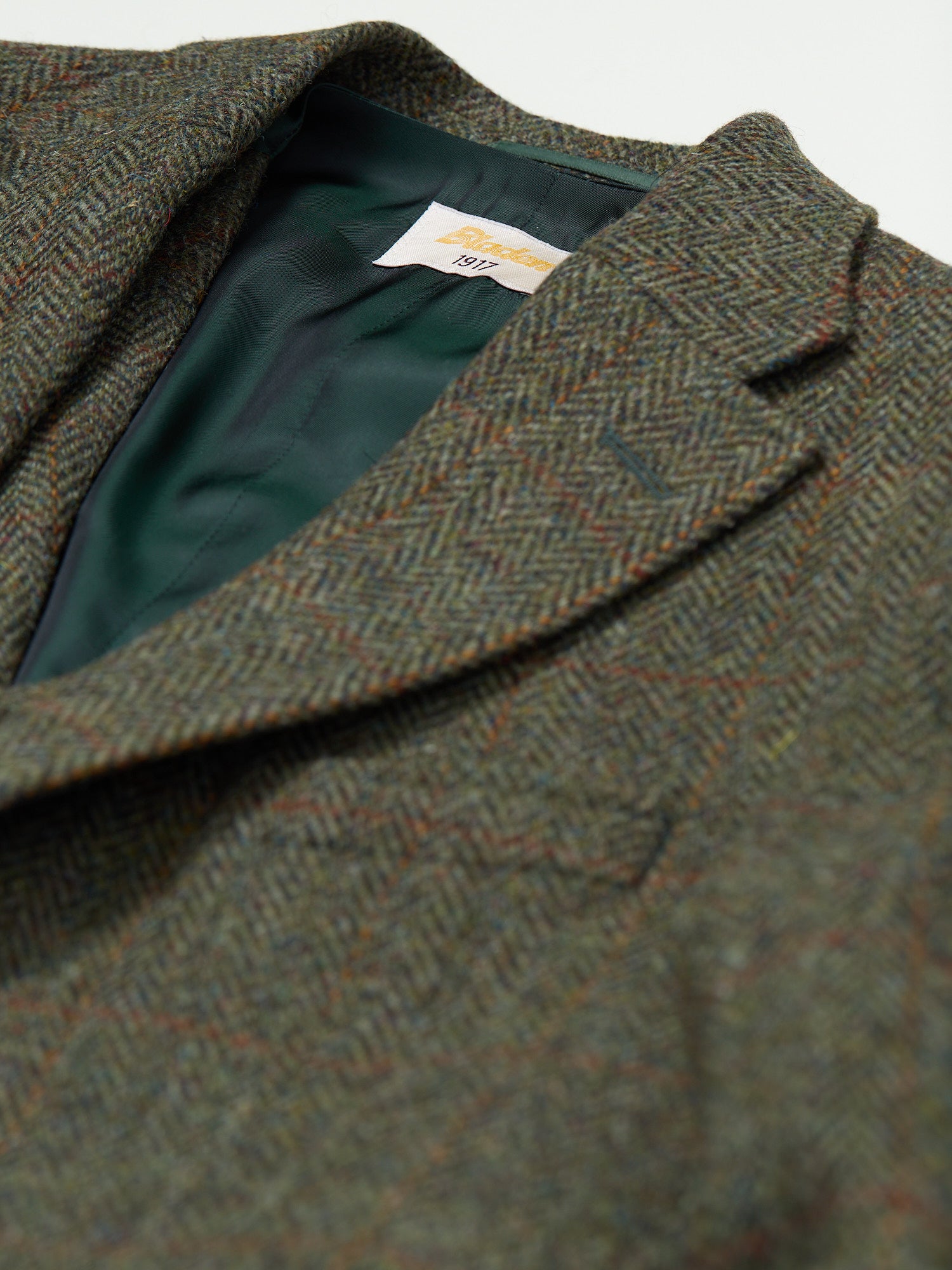 Harris Tweed 3-piece Suit Olive HB WP