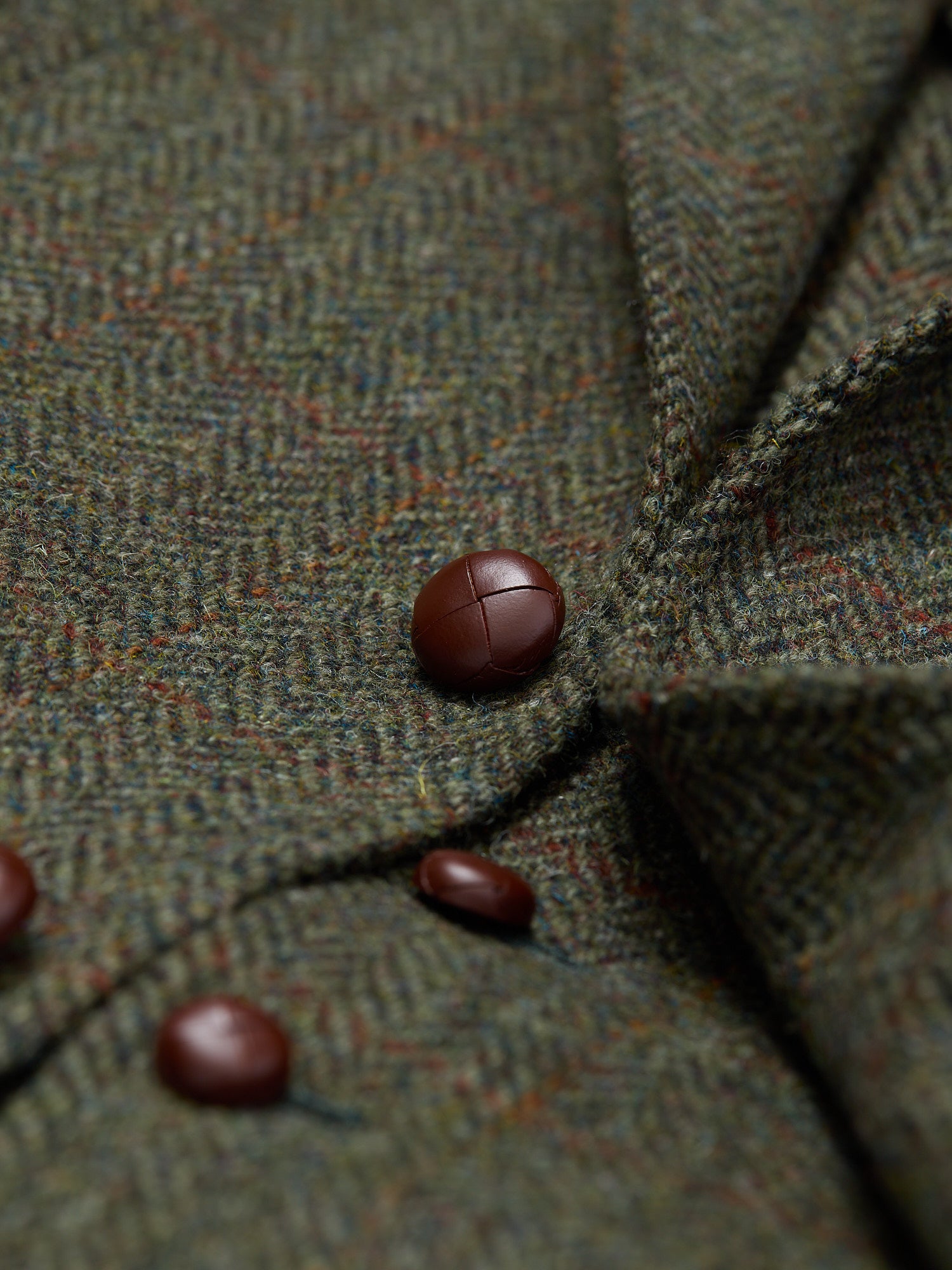 Harris Tweed 3-piece Suit Olive HB WP