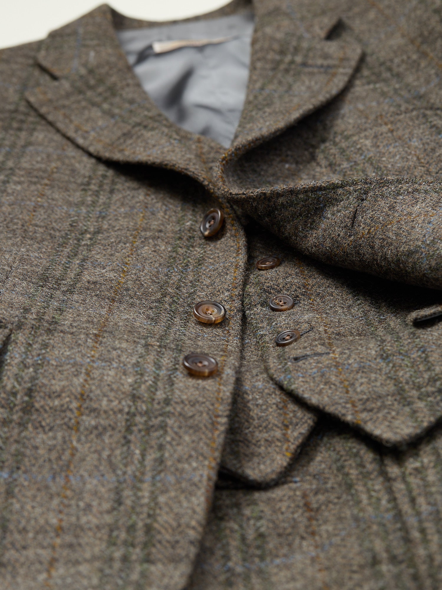 Harris Tweed 3-piece Suit Warm Grey Check