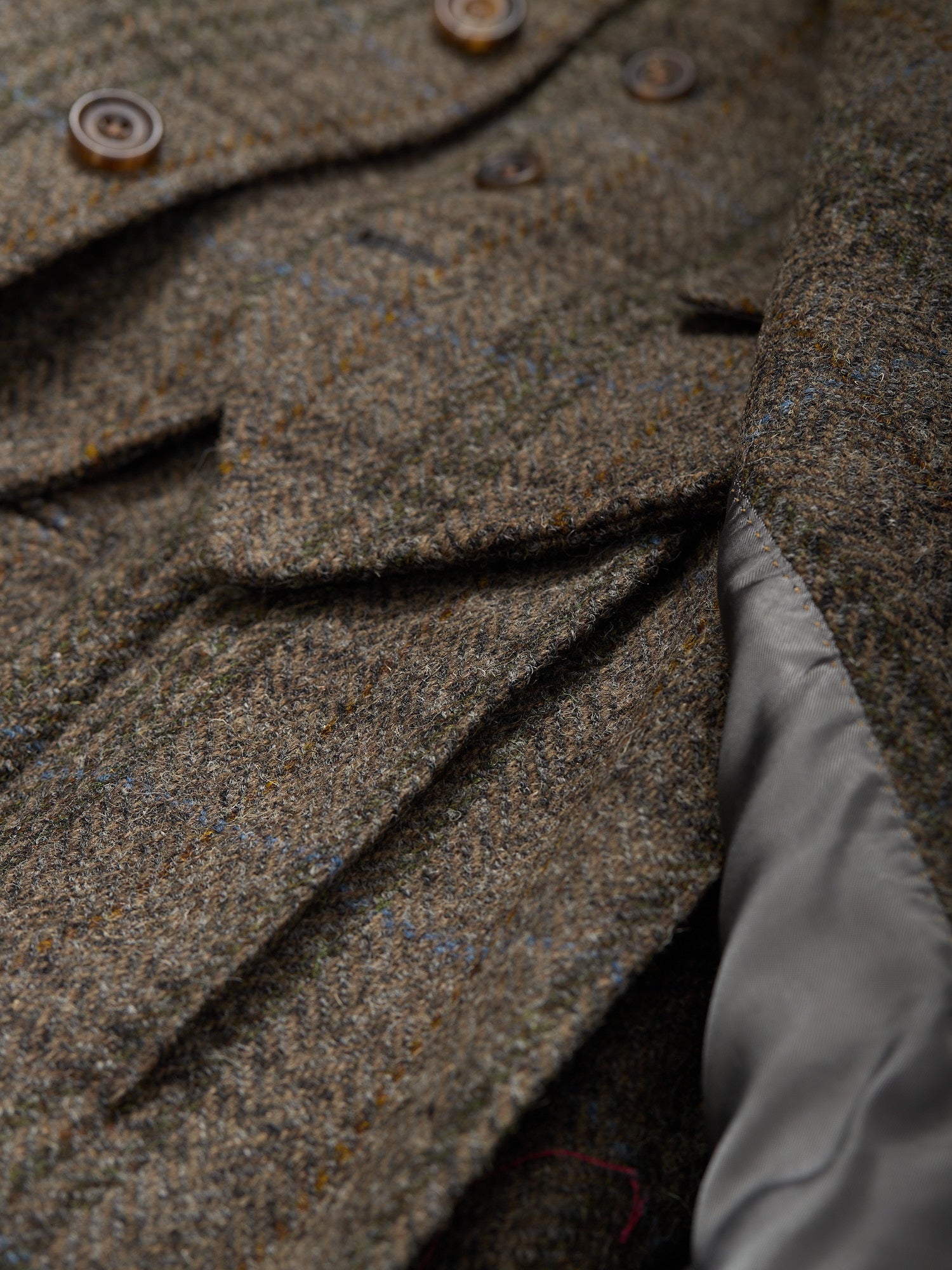 Harris Tweed 3-piece Suit Warm Grey Check