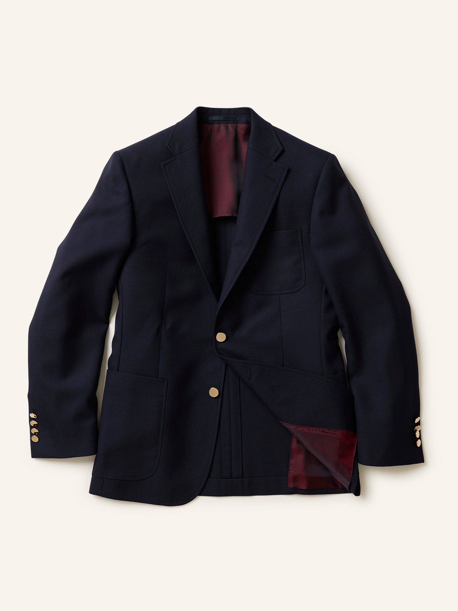 Gunton Hopsack Club Blazer Navy