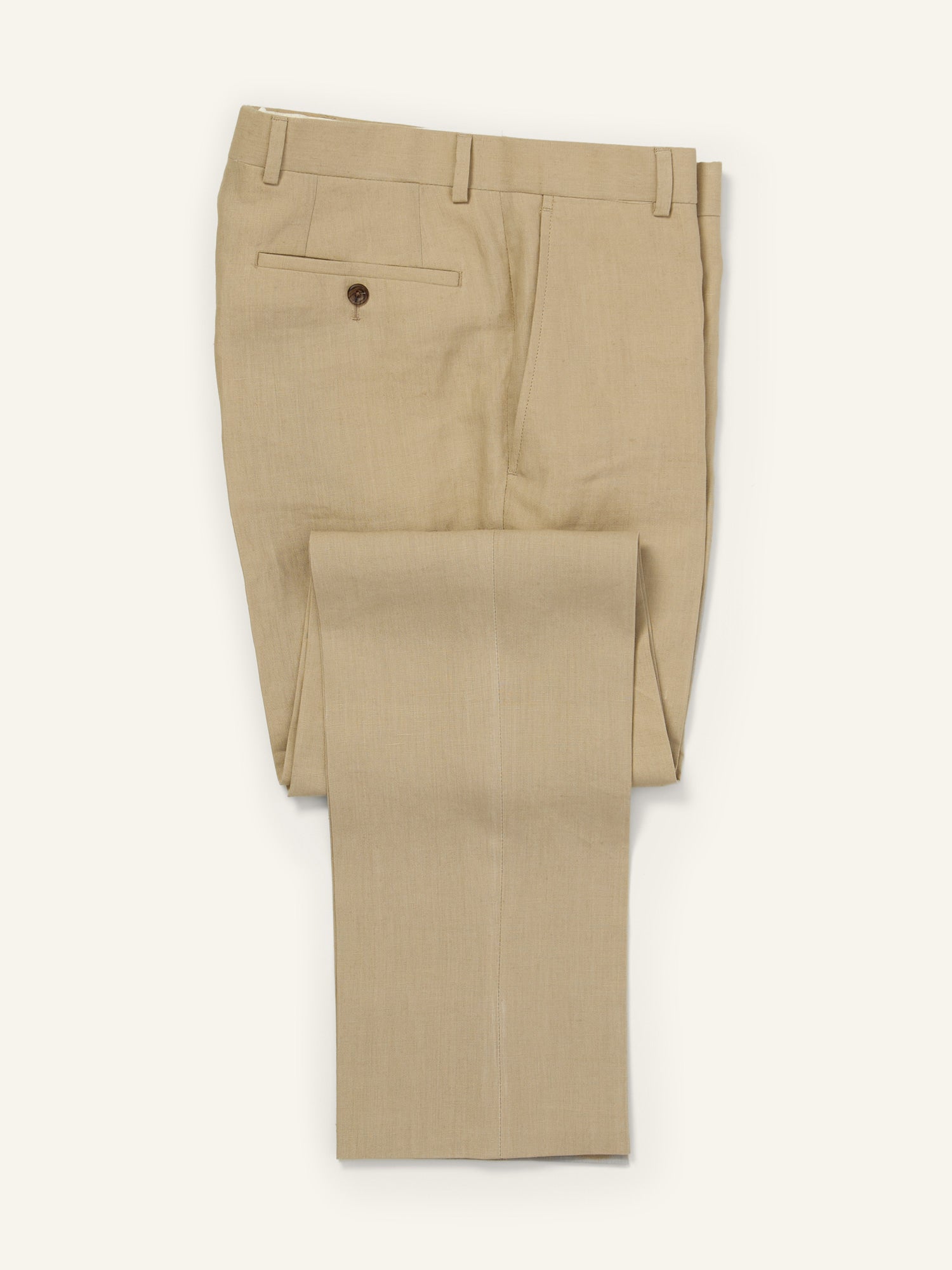 Mautby Irish Linen Trousers Taupe