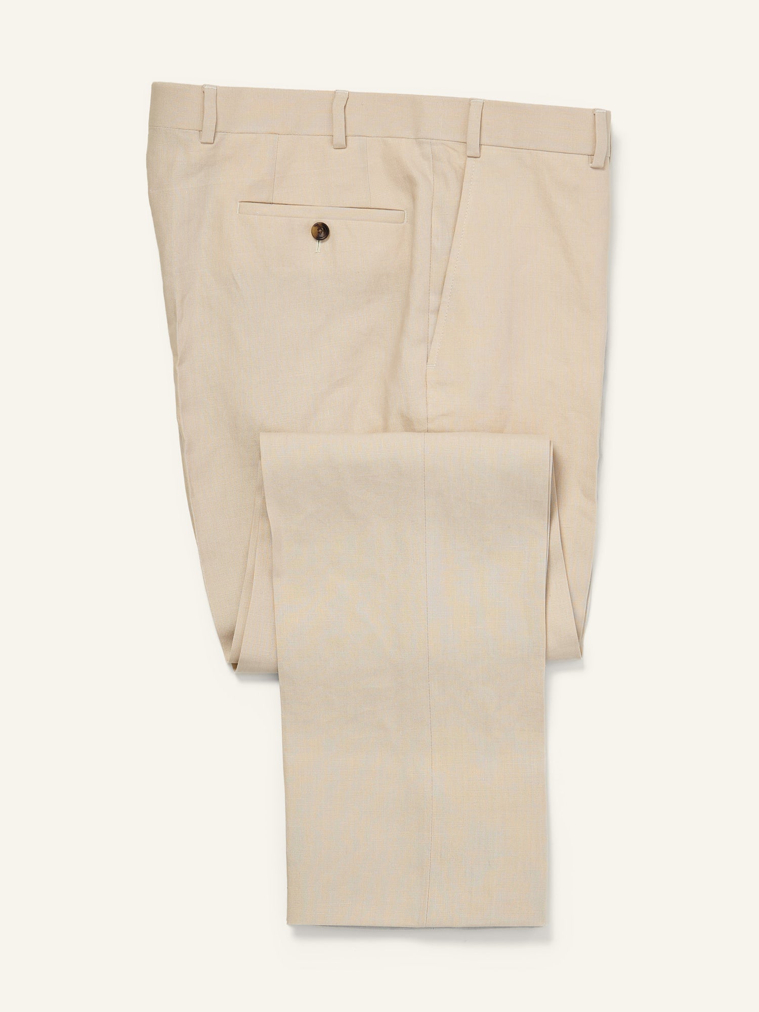 Mautby Tropical Irish Linen Trousers Stone