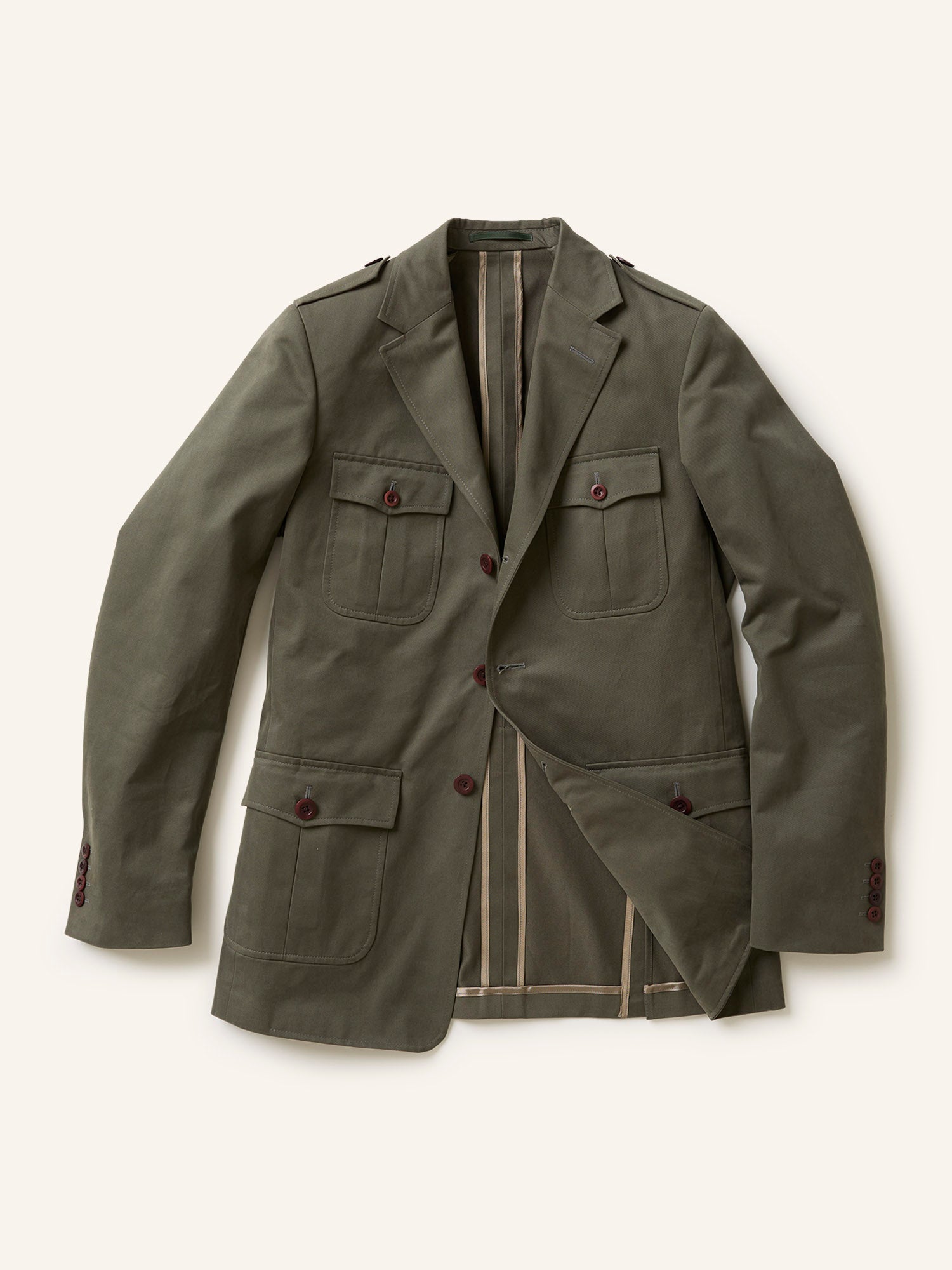 Safari Jacket Jungle Green Drill