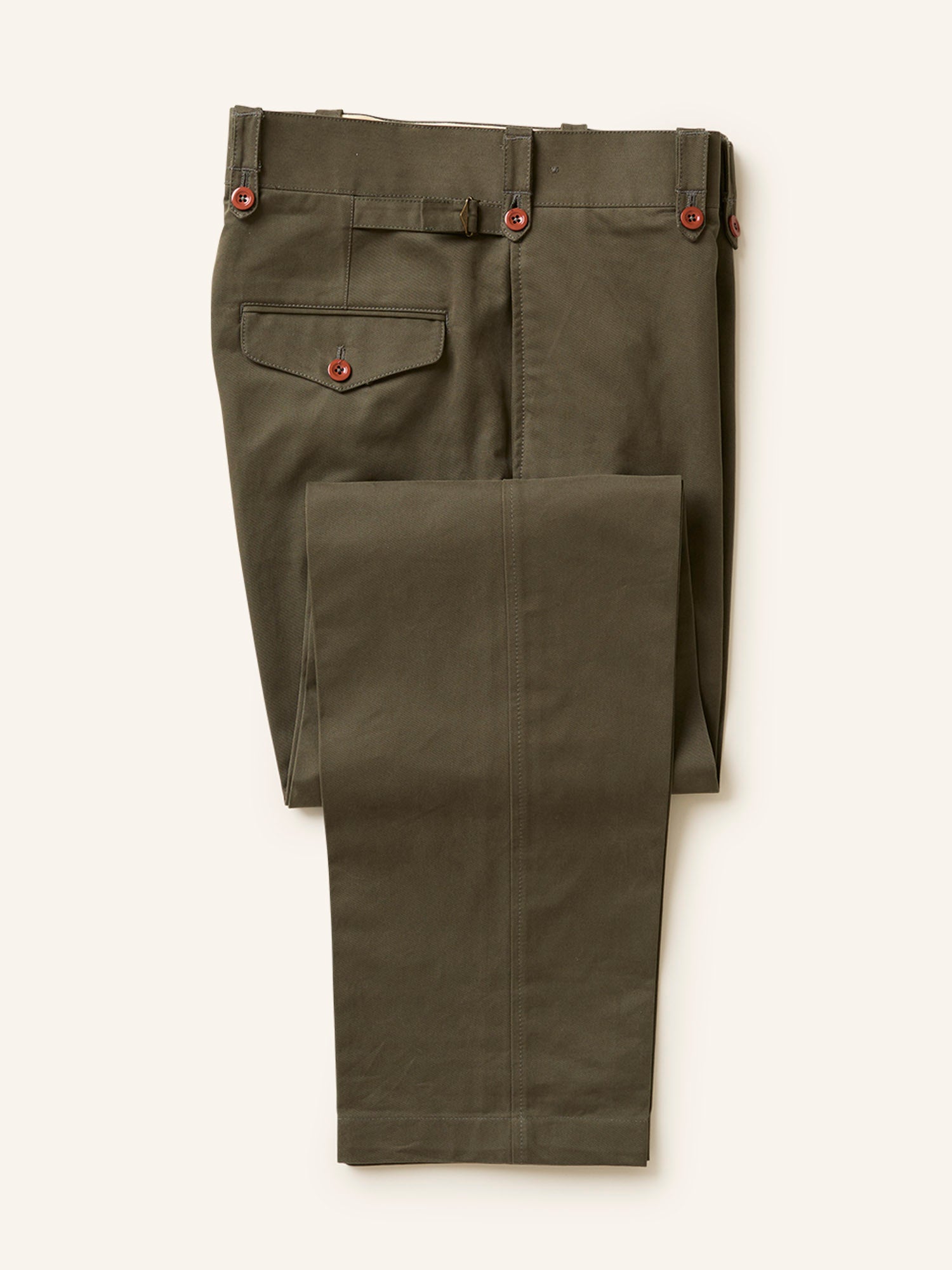 Sandhurst Officer's Trousers Jungle Green Drill