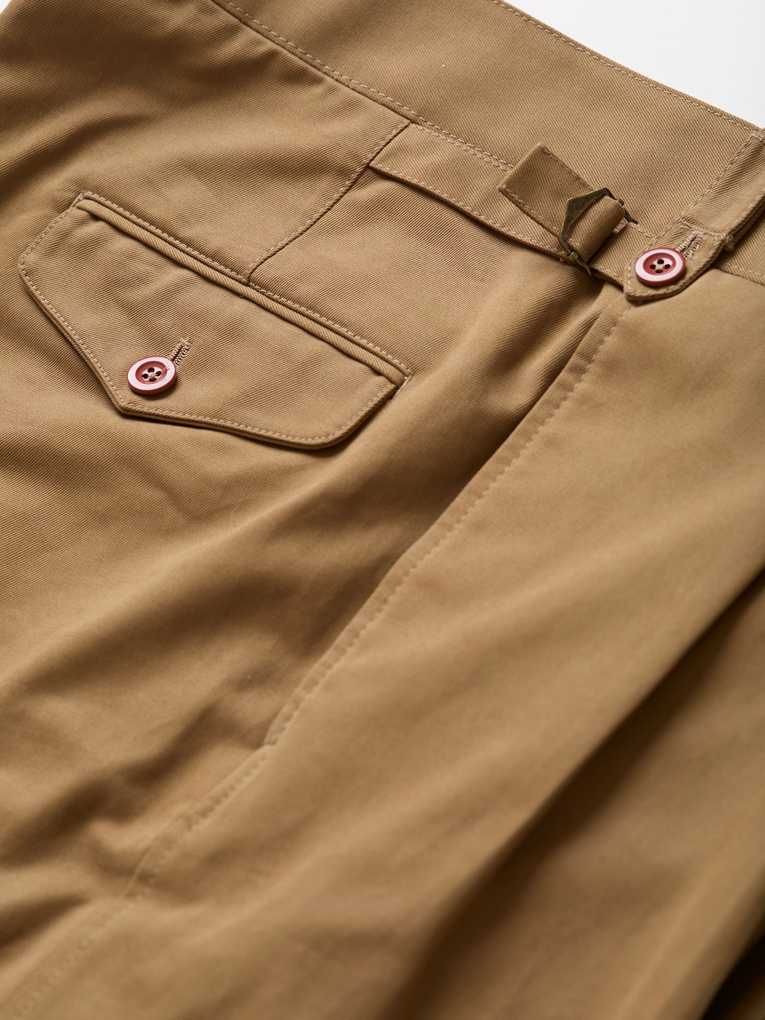 Sandhurst Pleated Officer's Trousers Khaki Drill