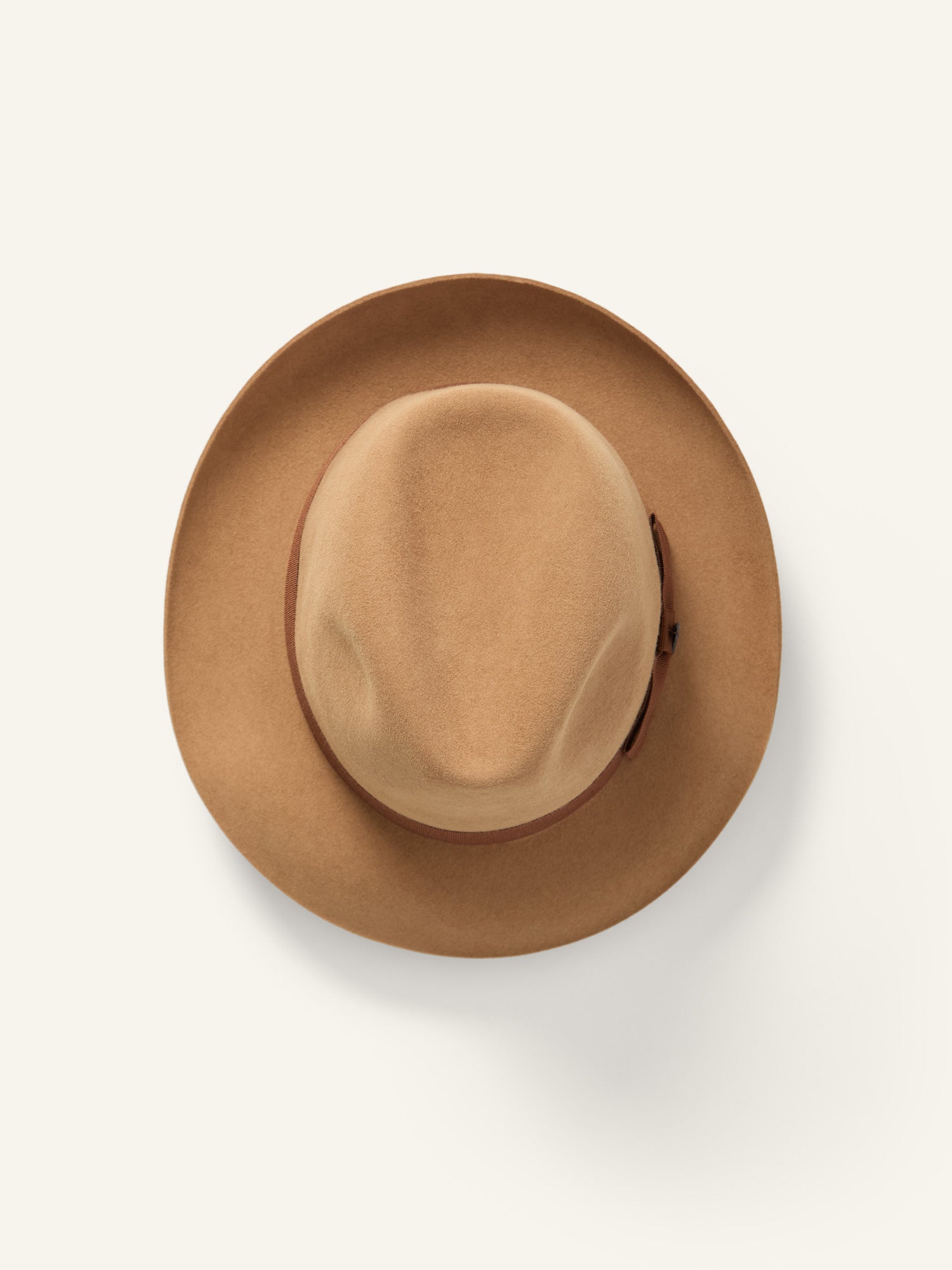 Tweed Collab Fur Felt Trilby Hat Camel