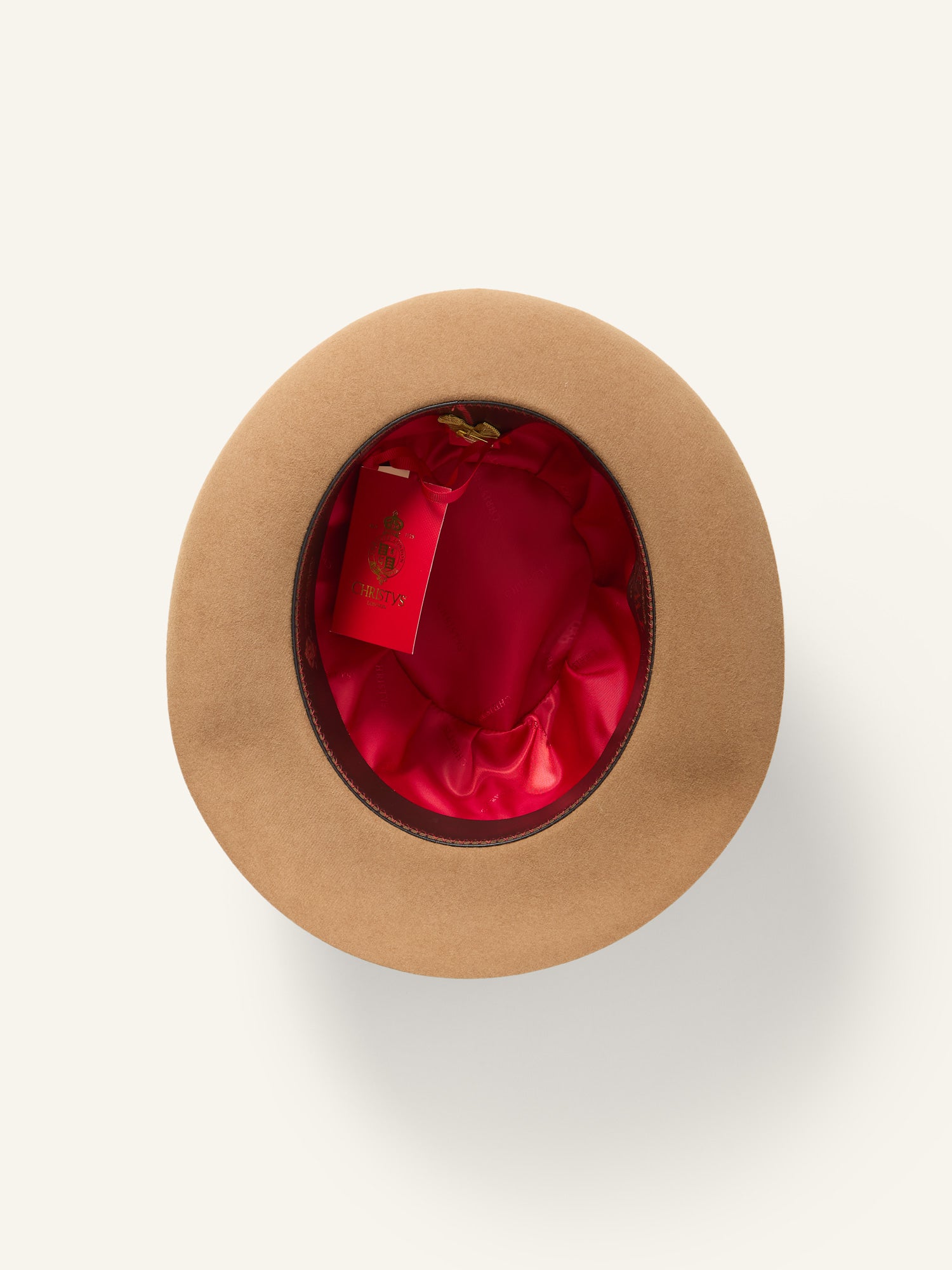 Tweed Collab Fur Felt Trilby Hat Camel