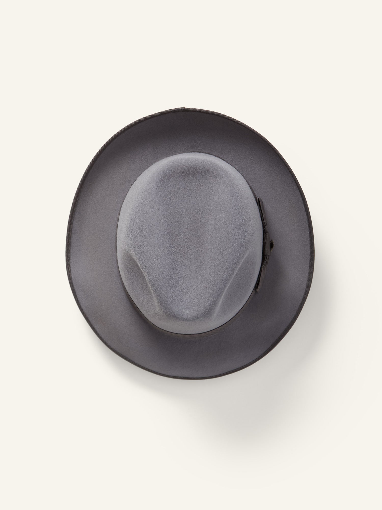 Tweed Collab Fur Felt Trilby Hat Grey