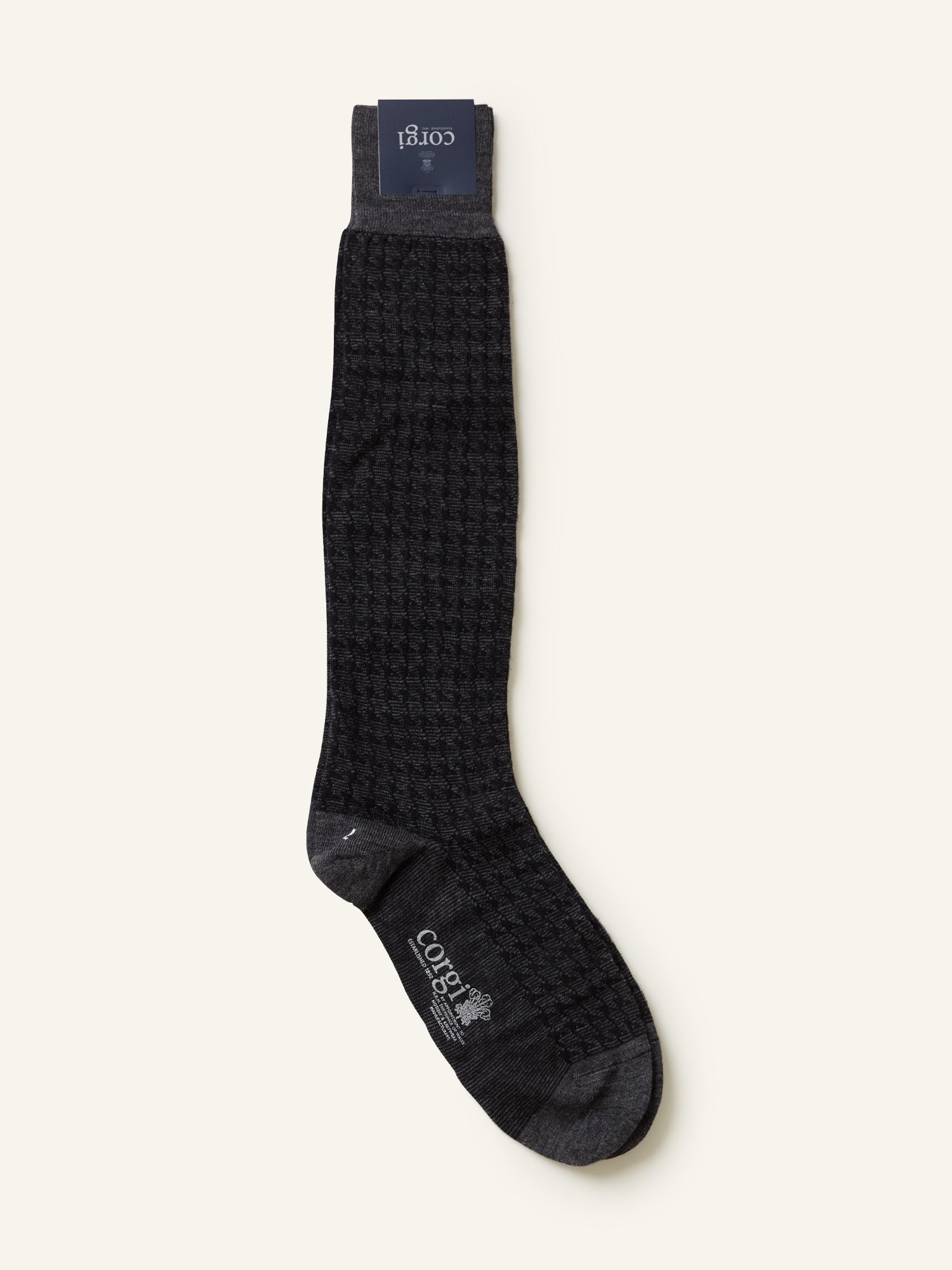 OTC Dogtooth Wool Socks Flannel