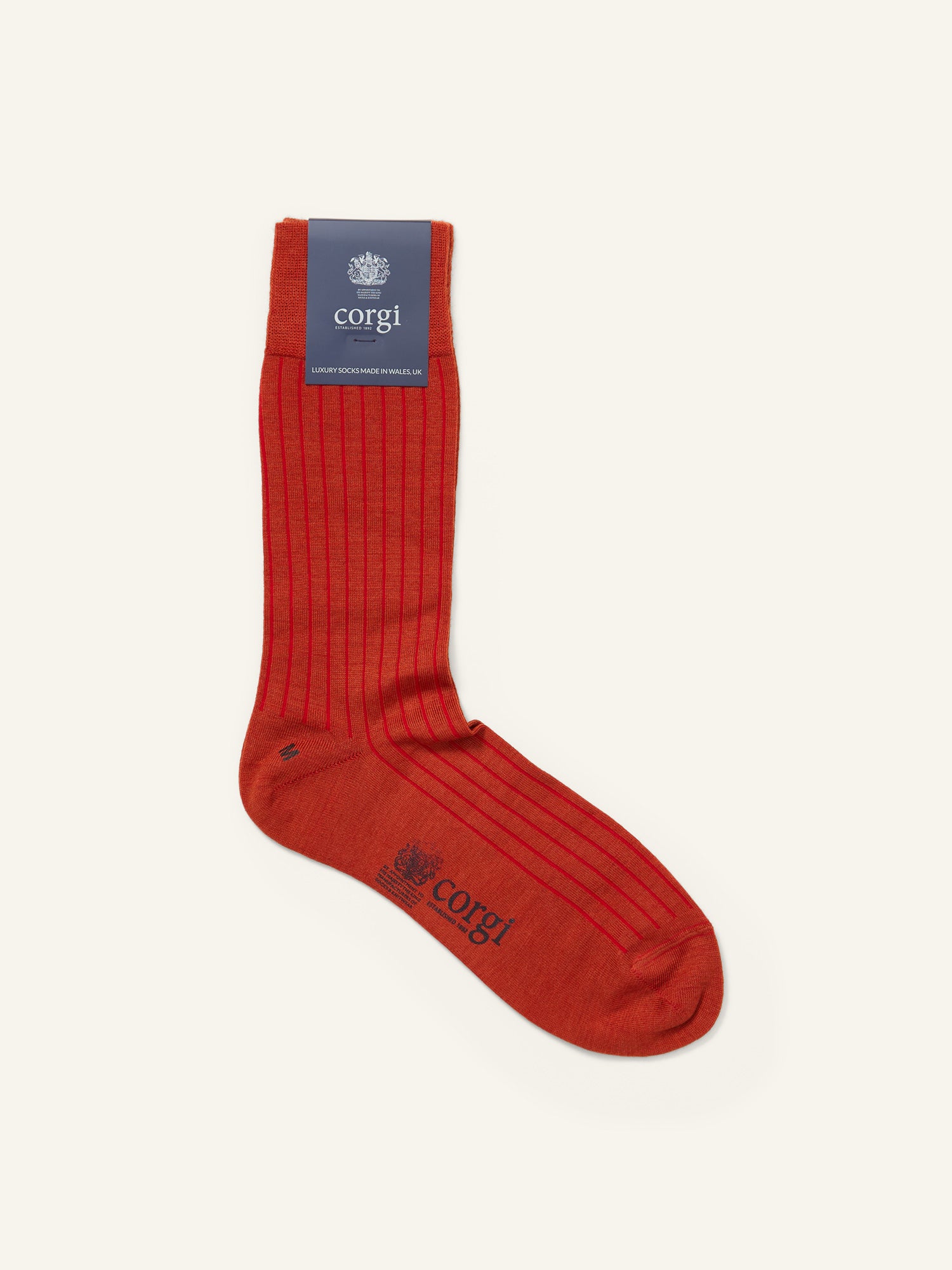 Wool Socks Burnt Orange
