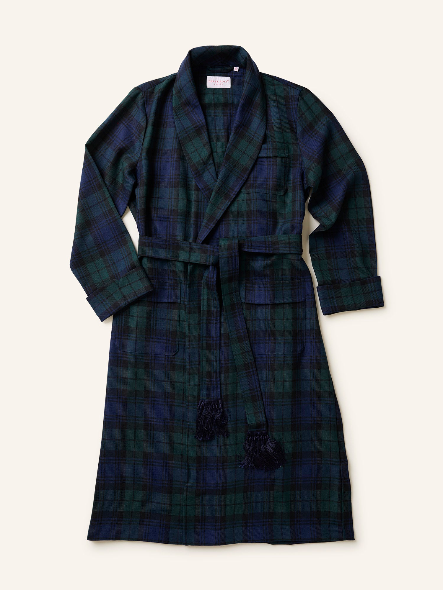 Wool Dressing Gown Black Watch