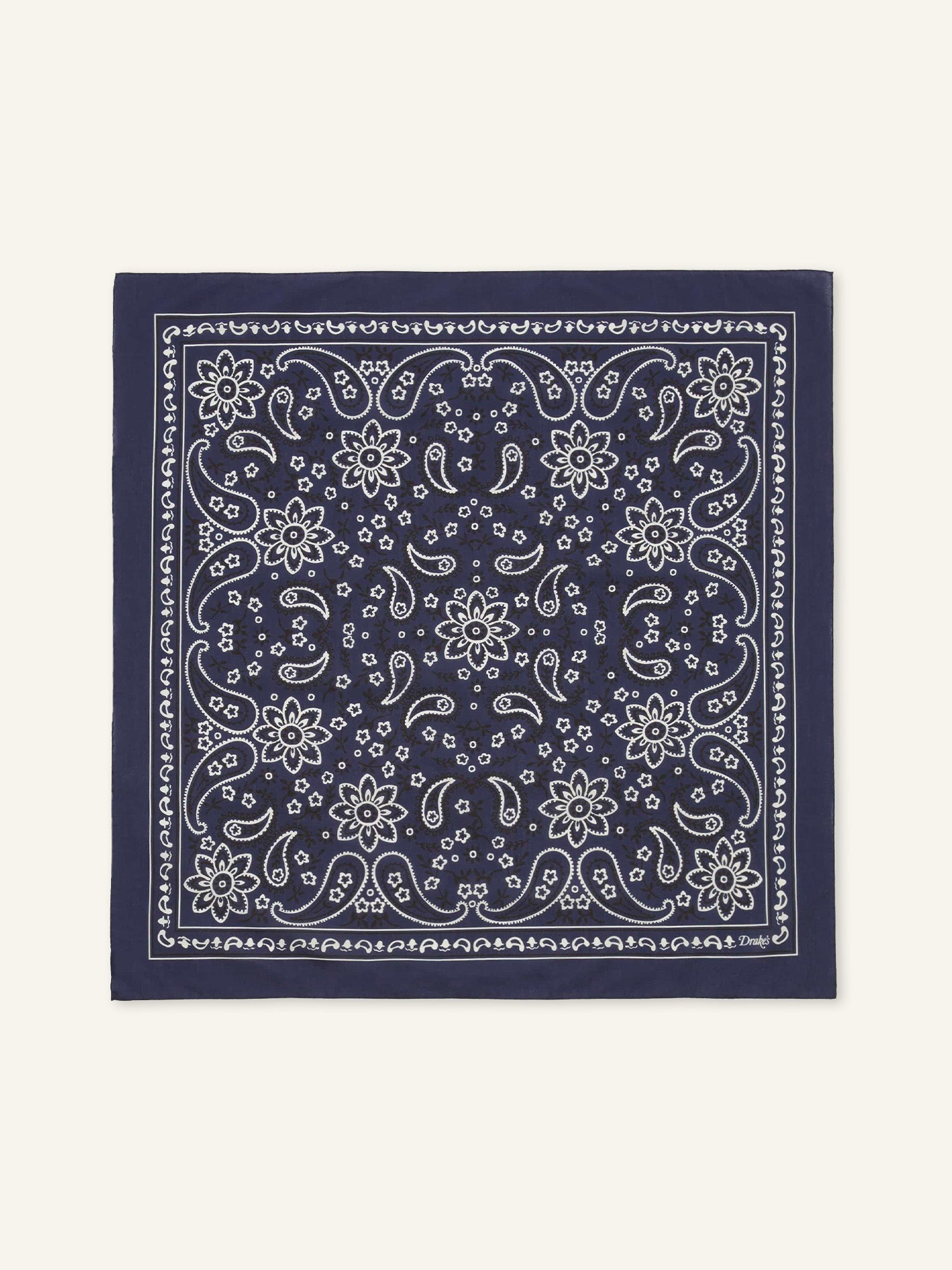 Classic Paisley Bandana Navy