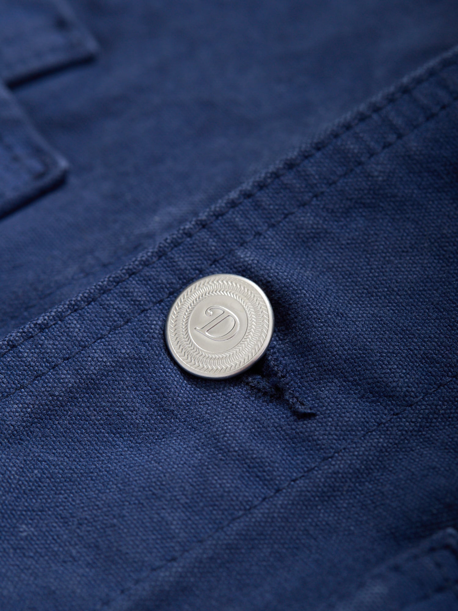 Duck Cotton Canvas Chore Jacket Navy