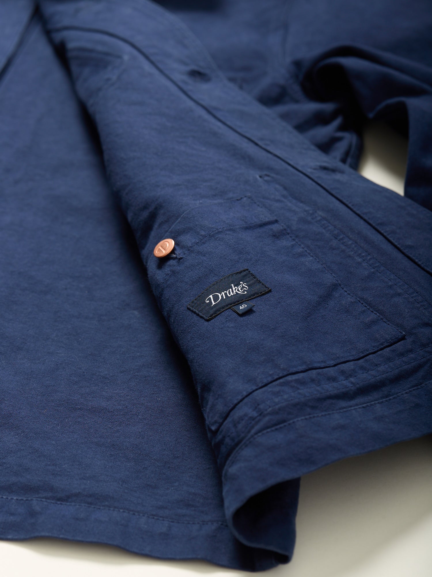 Duck Cotton Canvas Chore Jacket Navy