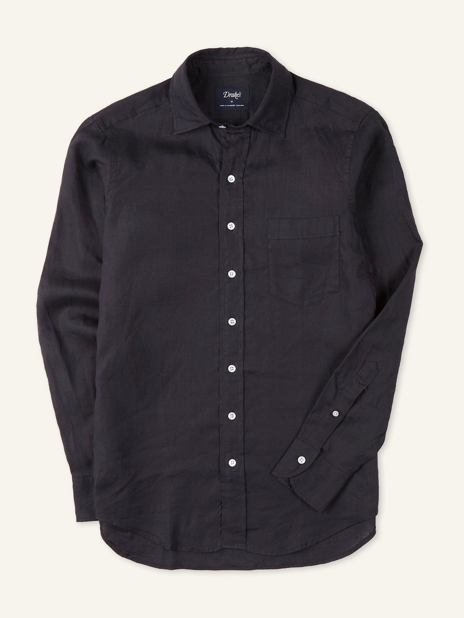 Linen Summer Shirt Dark Navy