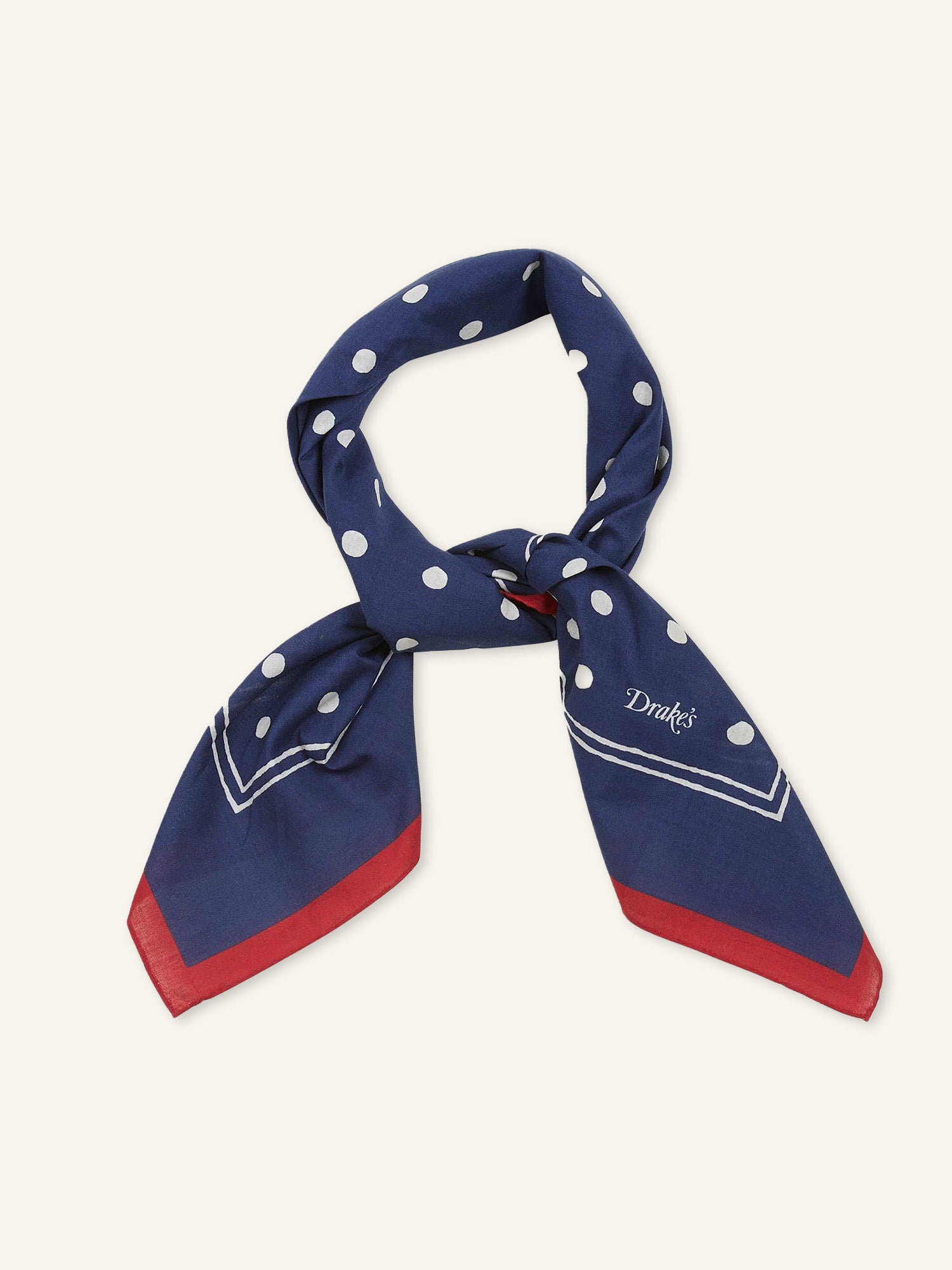 Polka Dot Bandana Navy