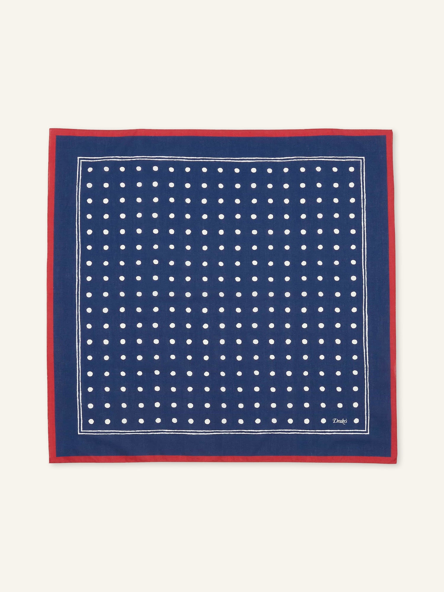 Polka Dot Bandana Navy