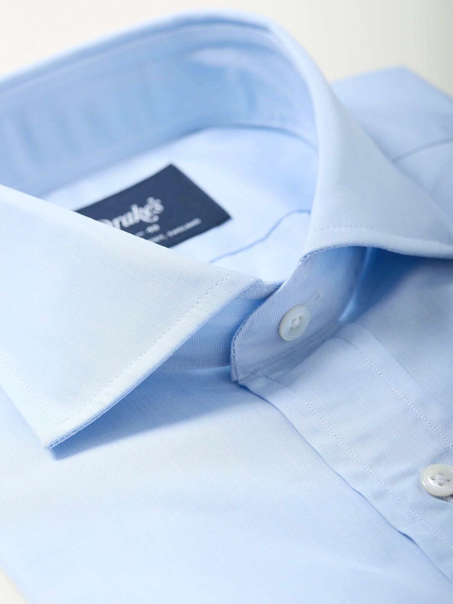 Poplin Spread Collar Shirt Sky Blue